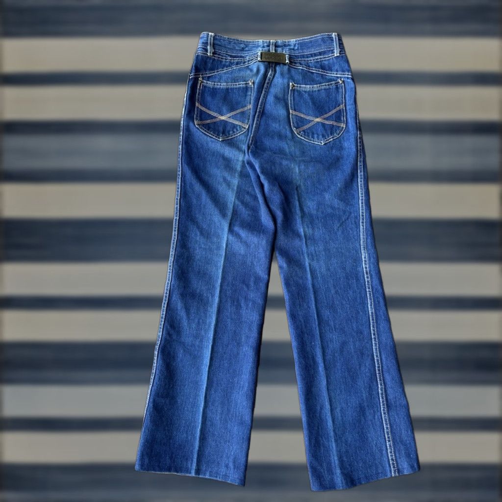 Faded Glory VINTAGE Faded Glory Appendagez Flare Jeans Shirt? 32 70s Blue Jeans Womens Mens Girls Size 32" / US 10 / IT 46 - 1 Thumbnail
