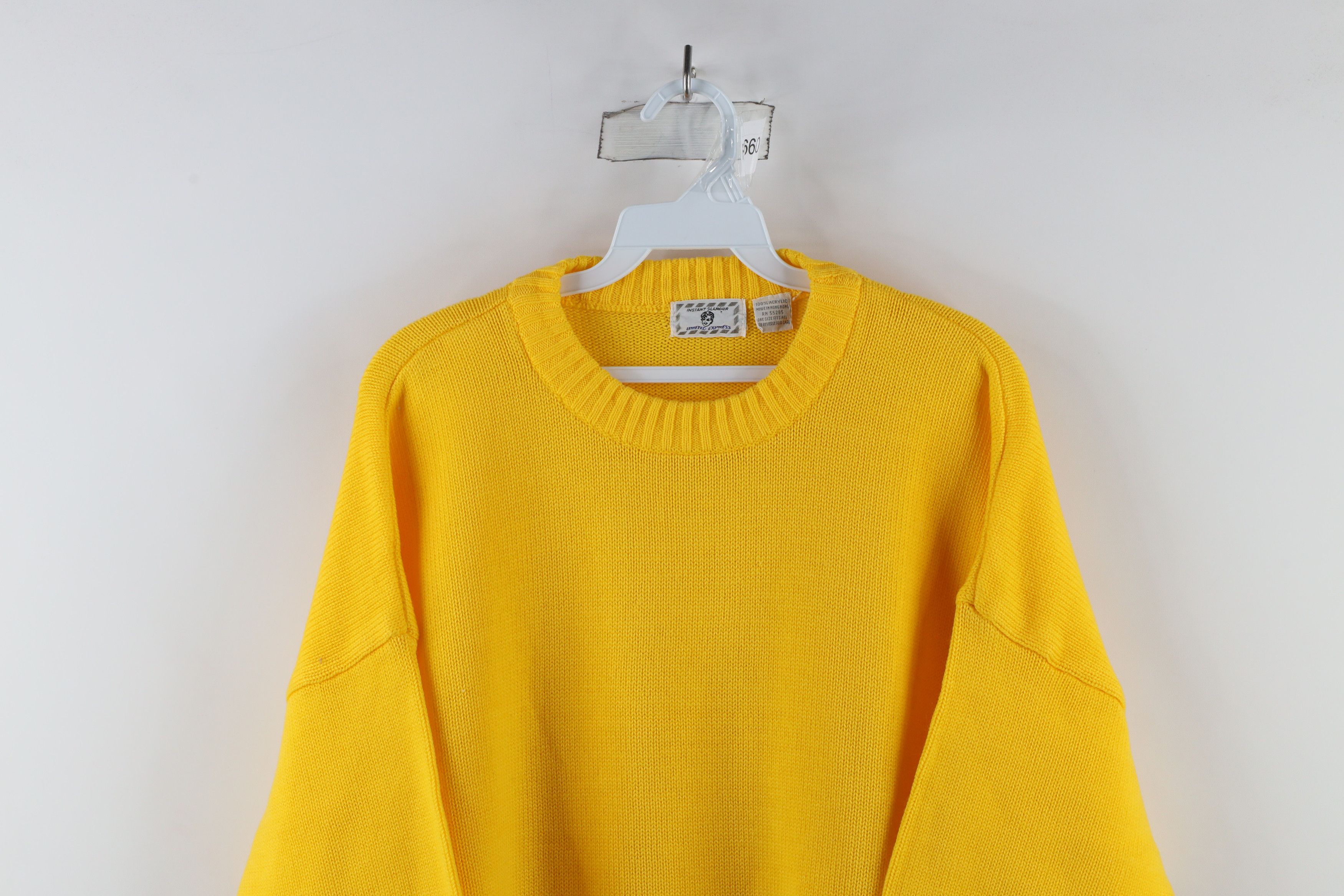 Vintage Vintage 90s Streetwear Knit Short Sleeve Sweater Yellow Size ONE SIZE - 2 Thumbnail