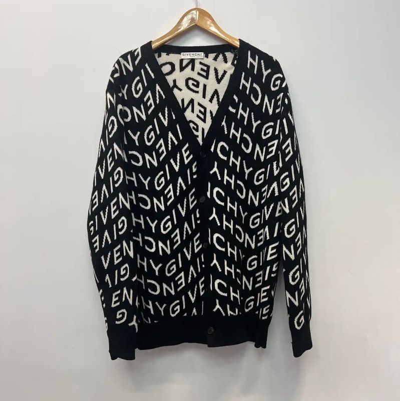 Givenchy Givenchy Black Wool Cardigan for Men 0089 Size US XL / EU 56 / 4 - 1 Thumbnail