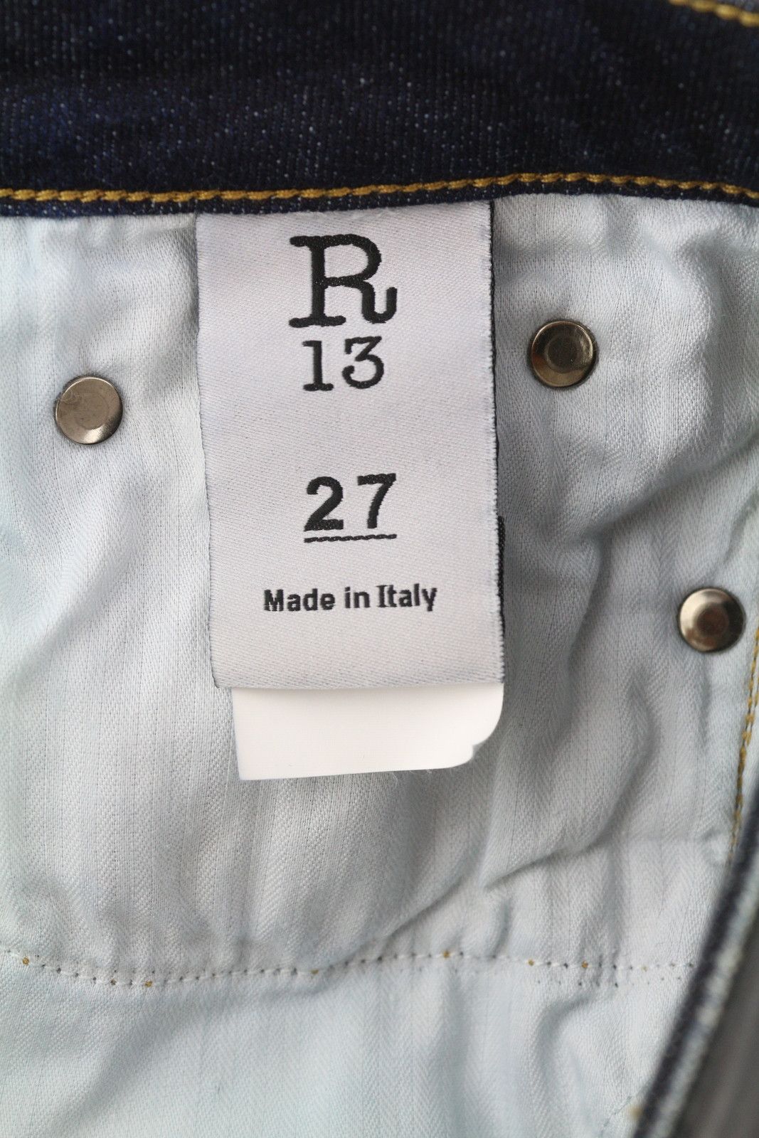 R13 KATE 27 Skinny Cuff Howell Indigo Cropped Jeans 85427 Size 27" / US 4 / IT 40 - 8 Thumbnail