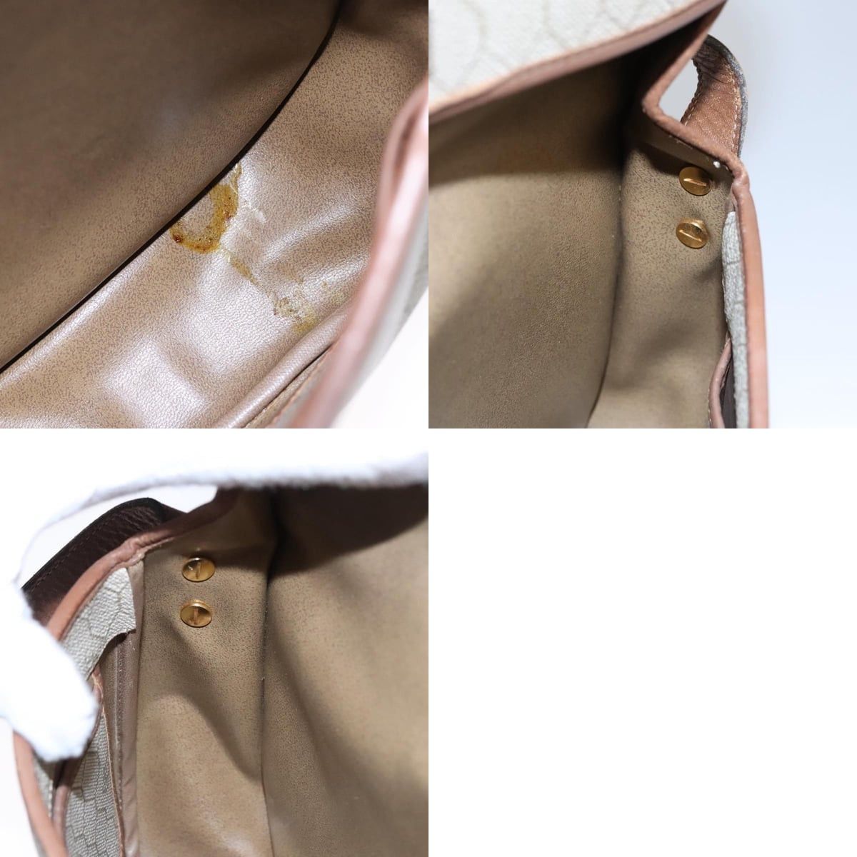 Dior DIOR Honeycomb Canvas Shoulder Bag Pvc Leather Beige Size ONE SIZE - 12 Thumbnail