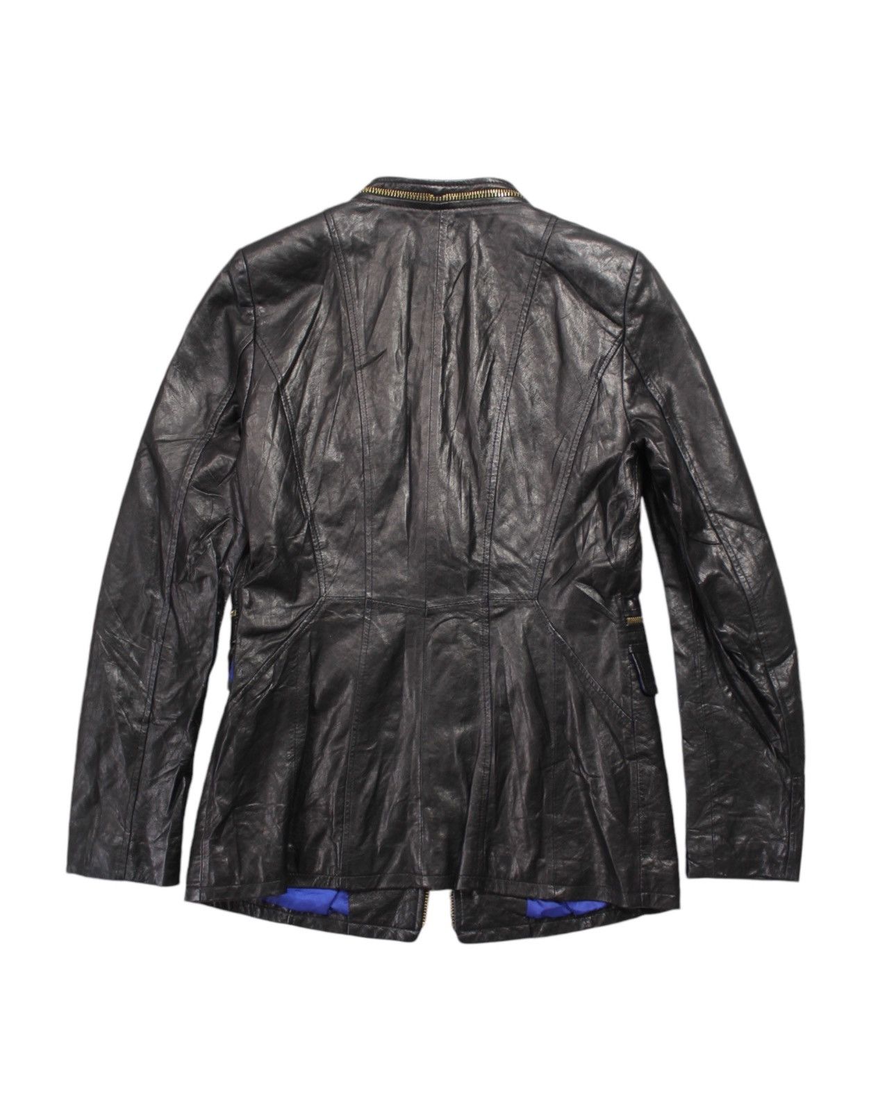 Japanese Brand 2000S KAAL E SUKTAE X ROBO MULTI ZIP LEATHER JACKET Size M / US 6-8 / IT 42-44 - 2 Thumbnail