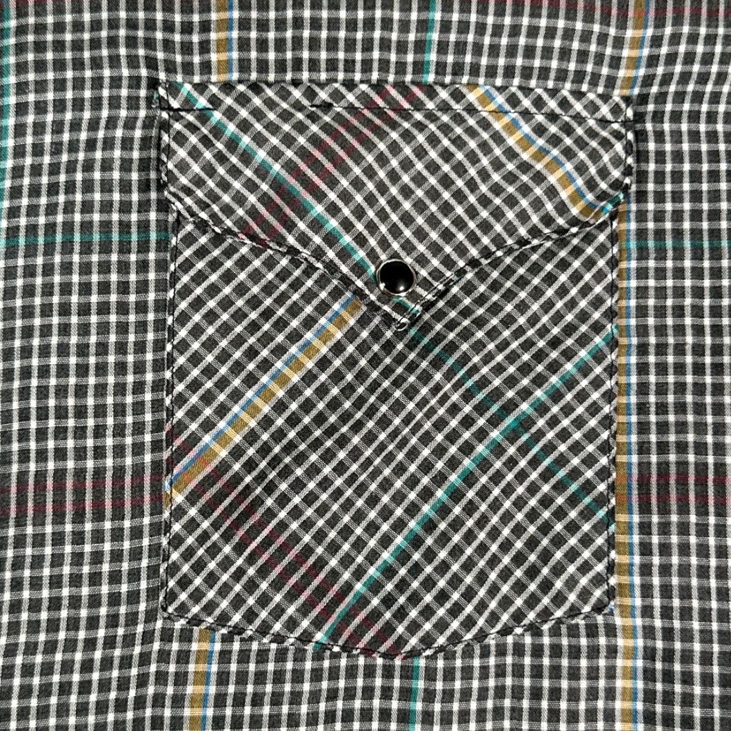 Vintage VINTAGE Panhandle Slim Western Shirt Adult EXTRA LARGE Brown Plaid Pearl Snap Long Sleeve Size US XL / EU 56 / 4 - 6 Thumbnail