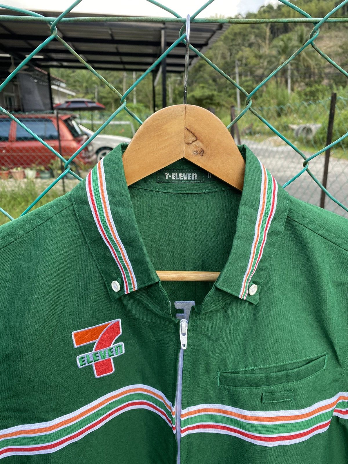 Japanese Brand Vintage 7-eleven woven spellout workshirt uniform Size US M / EU 48-50 / 2 - 4 Thumbnail