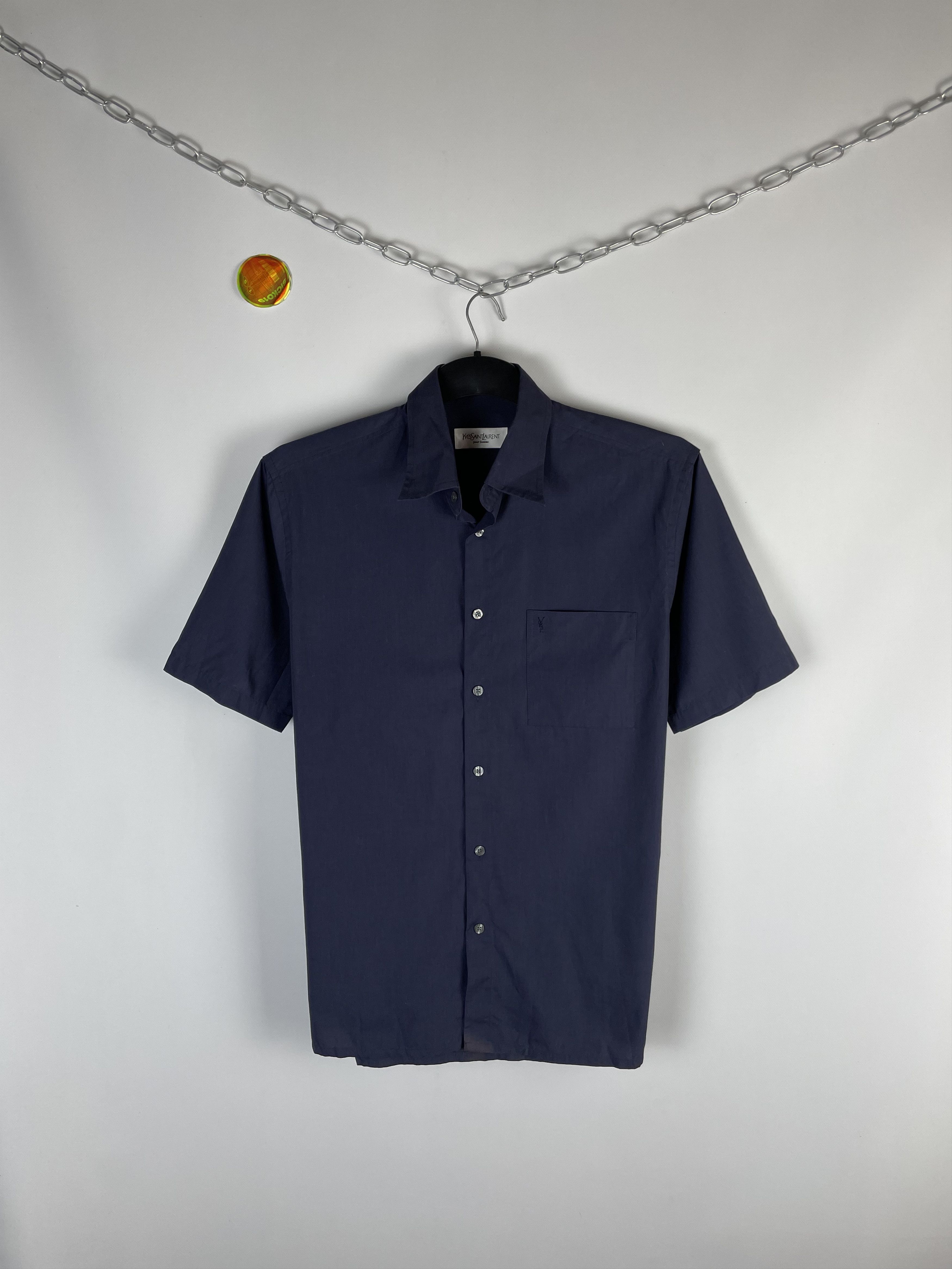 Vintage Vintage Yves Saint Laurent Ysl Pour Homme Shirt Size US M / EU 48-50 / 2 - 1 Thumbnail