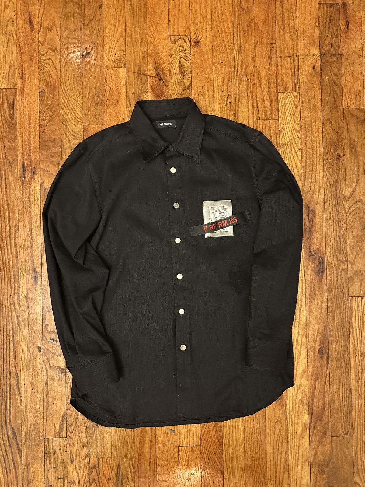 Raf Simons Raf Simons Silver Patch RS Denim Jacket Size US M / EU 48-50 / 2 - 1 Thumbnail