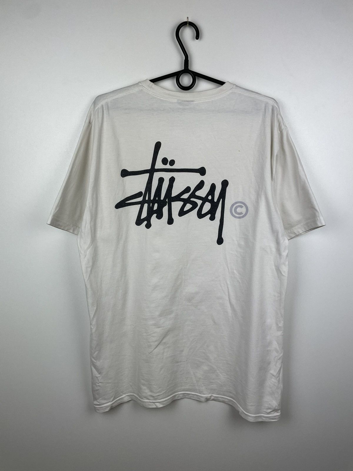 Stussy × Vintage Stussy Distressed Vintage T Shirt White Size L Size US L / EU 52-54 / 3 - 6 Thumbnail