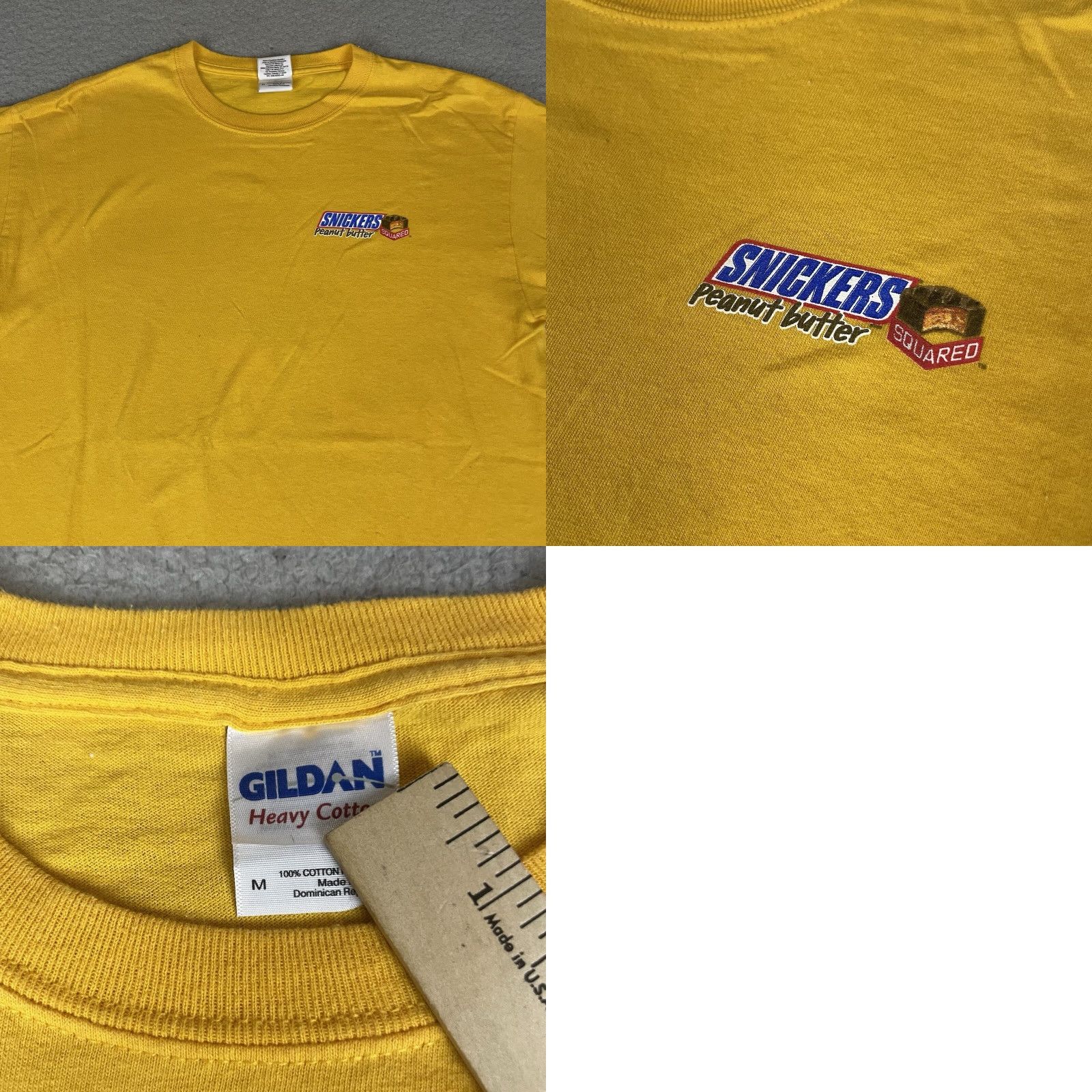 Vintage VINTAGE Snickers T Shirt Adult M Yellow Peanut Butter y2k Snack Candy Tee M Mens Size US M / EU 48-50 / 2 - 8 Thumbnail