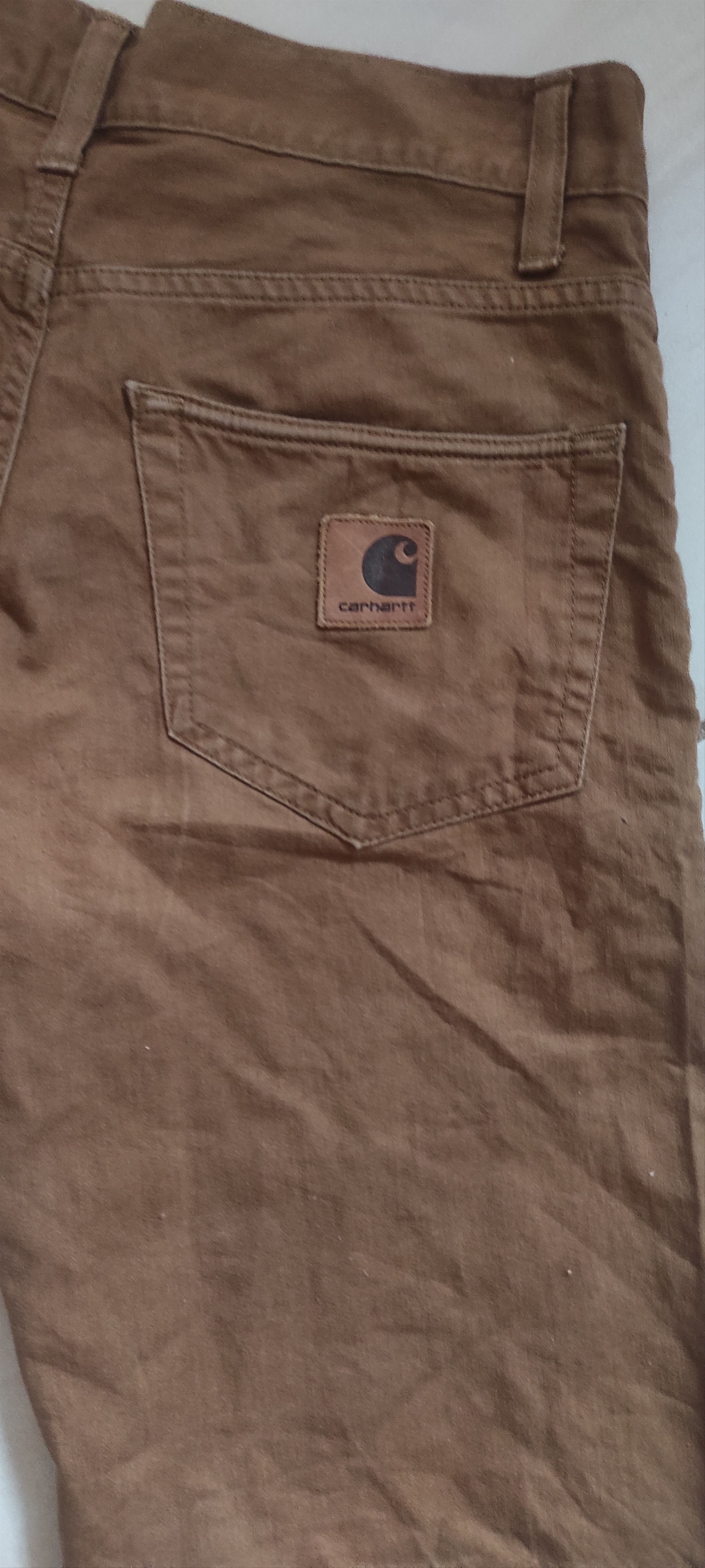 Carhartt Carhartt WIP Double Knee Rinsed Hamilton Brown Shorts Size US 29 - 9 Thumbnail