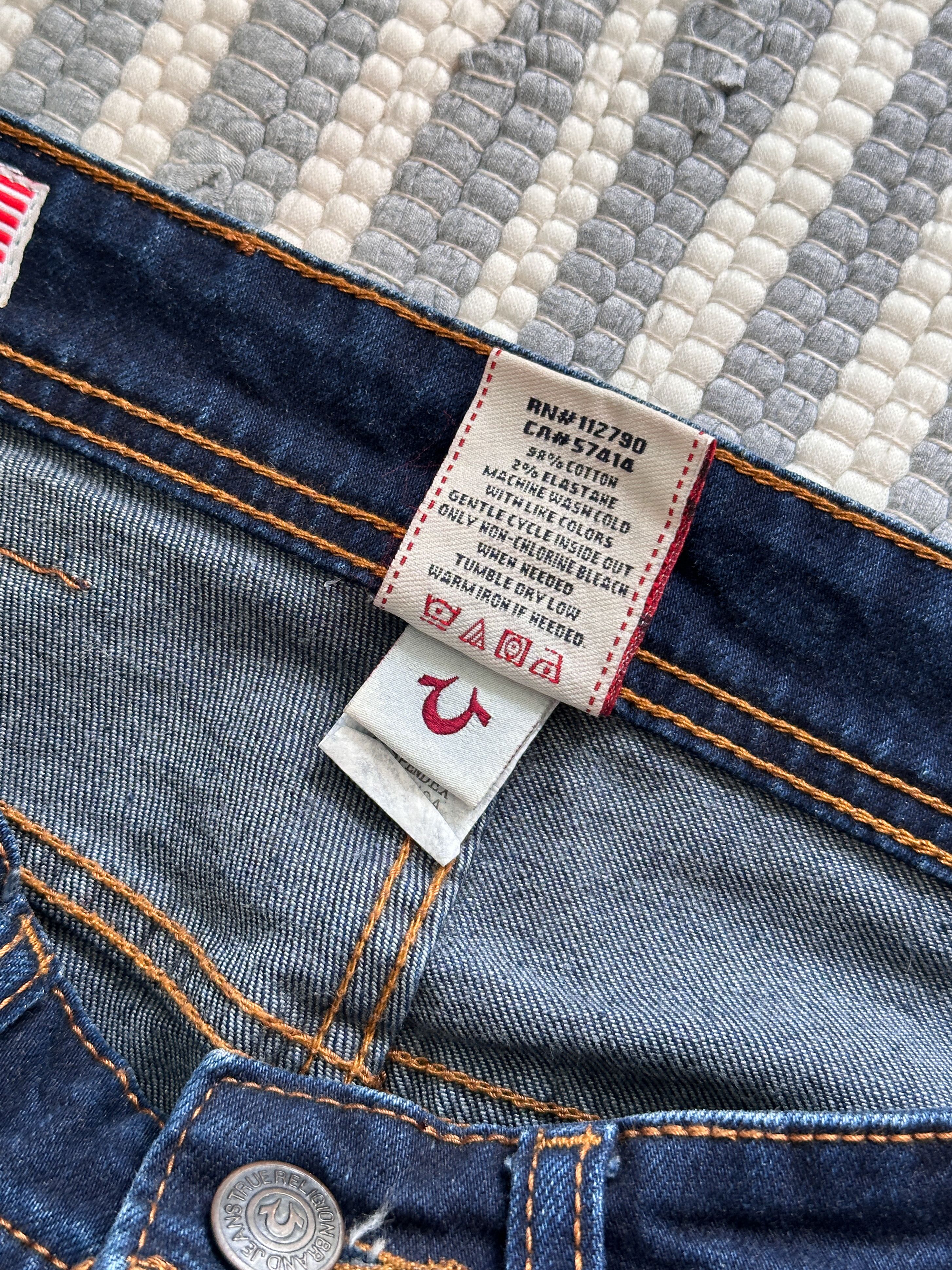 True Religion True Religion Blue Denim Skinny Pants Jeans Size 30" / US 8 / IT 44 - 12 Thumbnail