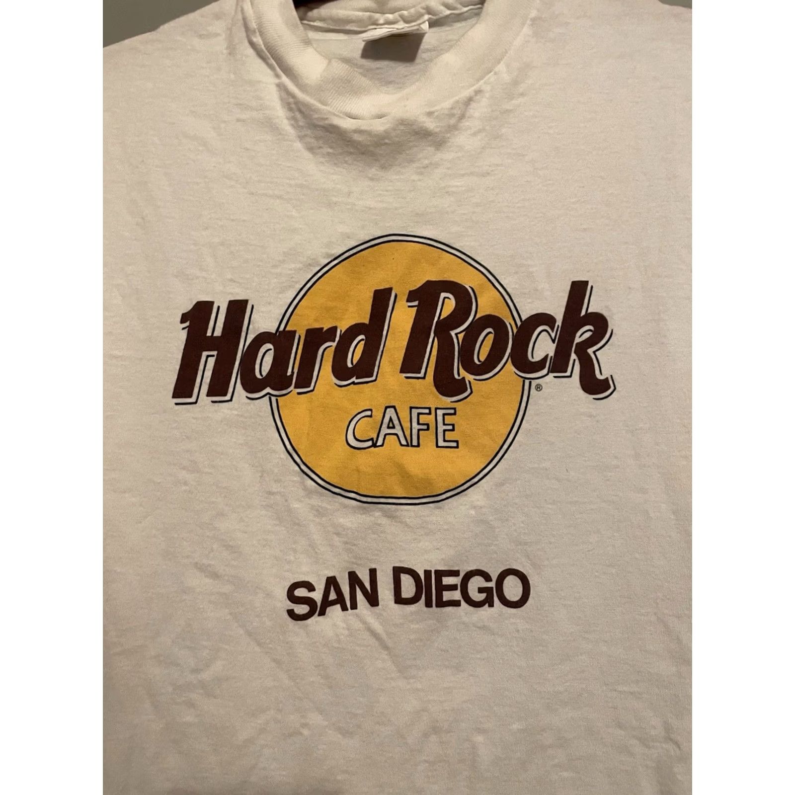 Hard Rock Cafe Vintage 90s Hard Rock Cafe Shirt Mens XL White San Diego Single Stitch (C311) Size US XL / EU 56 / 4 - 2 Thumbnail