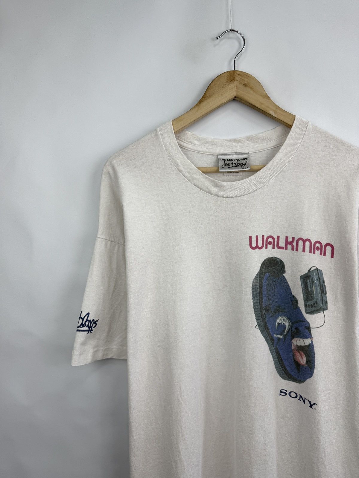 Microsoft × Sony 🇯🇵 Vintage 90s Sony Walkman Joe Bloggs The Legendary Shirt Size US XL / EU 56 / 4 - 2 Thumbnail