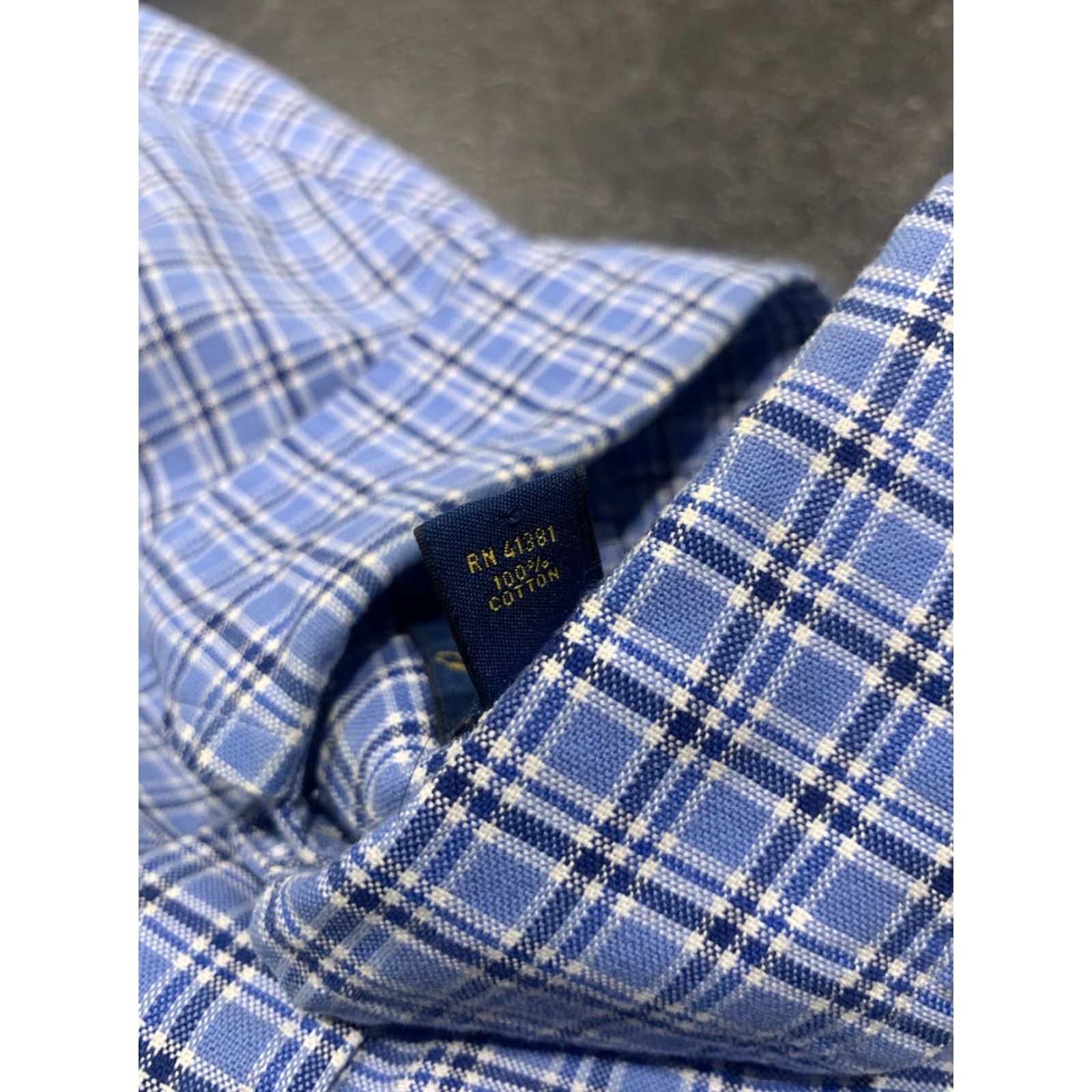 Polo Ralph Lauren Polo Ralph Lauren Long Sleeve Plaid Oxford Shirt Blue XL Mens Size US XL / EU 56 / 4 - 4 Thumbnail