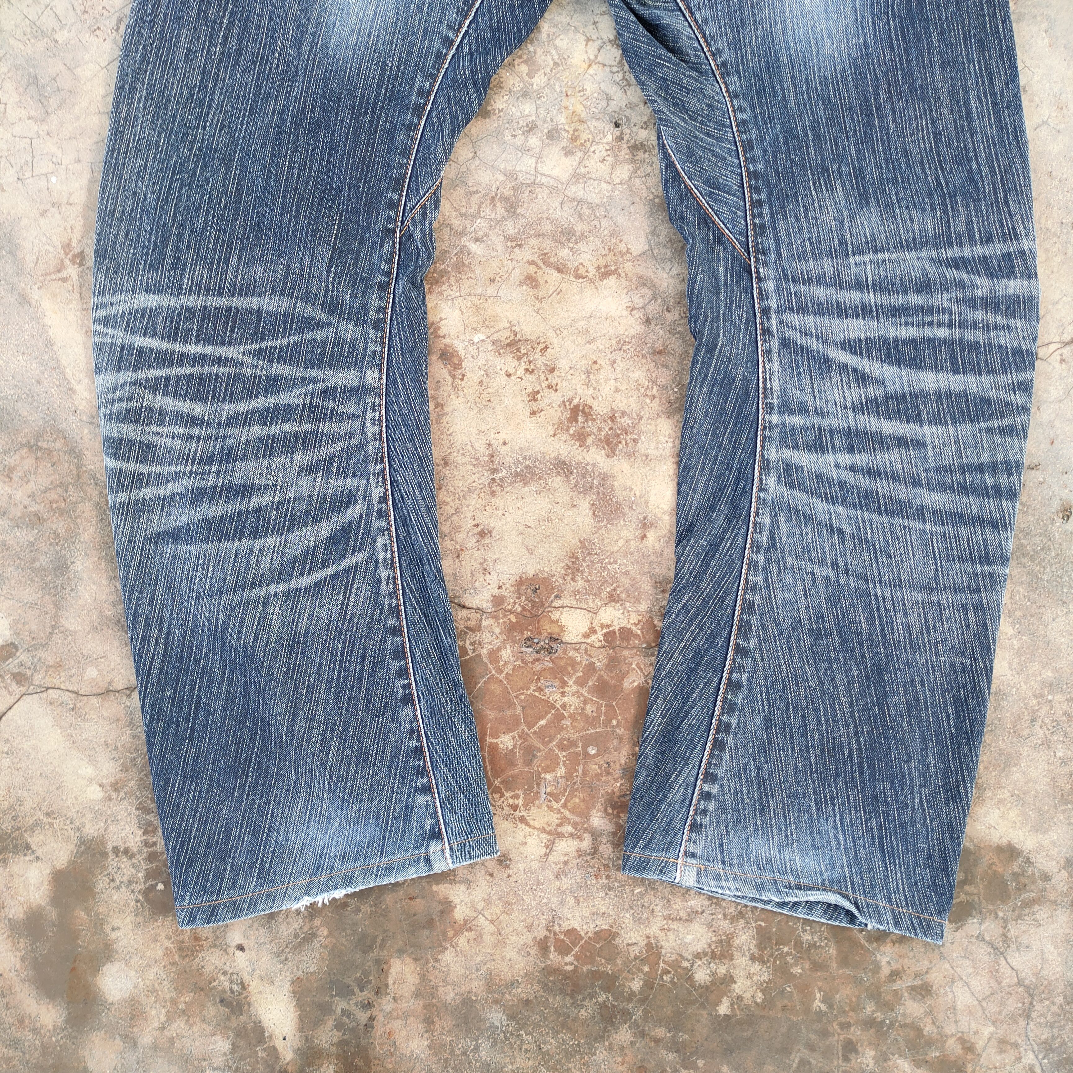 Edwin Edwin Twist leg vintage faded ripped jeans denim pants Size US 35 - 11 Thumbnail