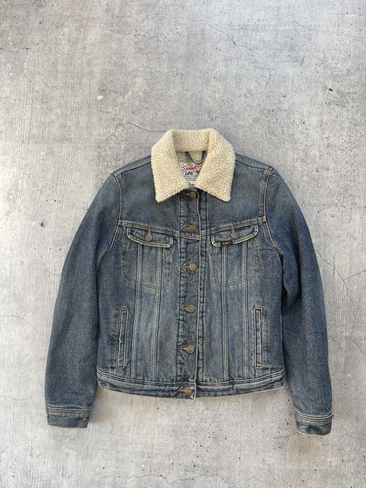 Lee × Vintage Vintage Lee Storm Rider Sherpa Shearling Jacket MJ130 Size US XS / EU 42 / 0 - 2 Thumbnail
