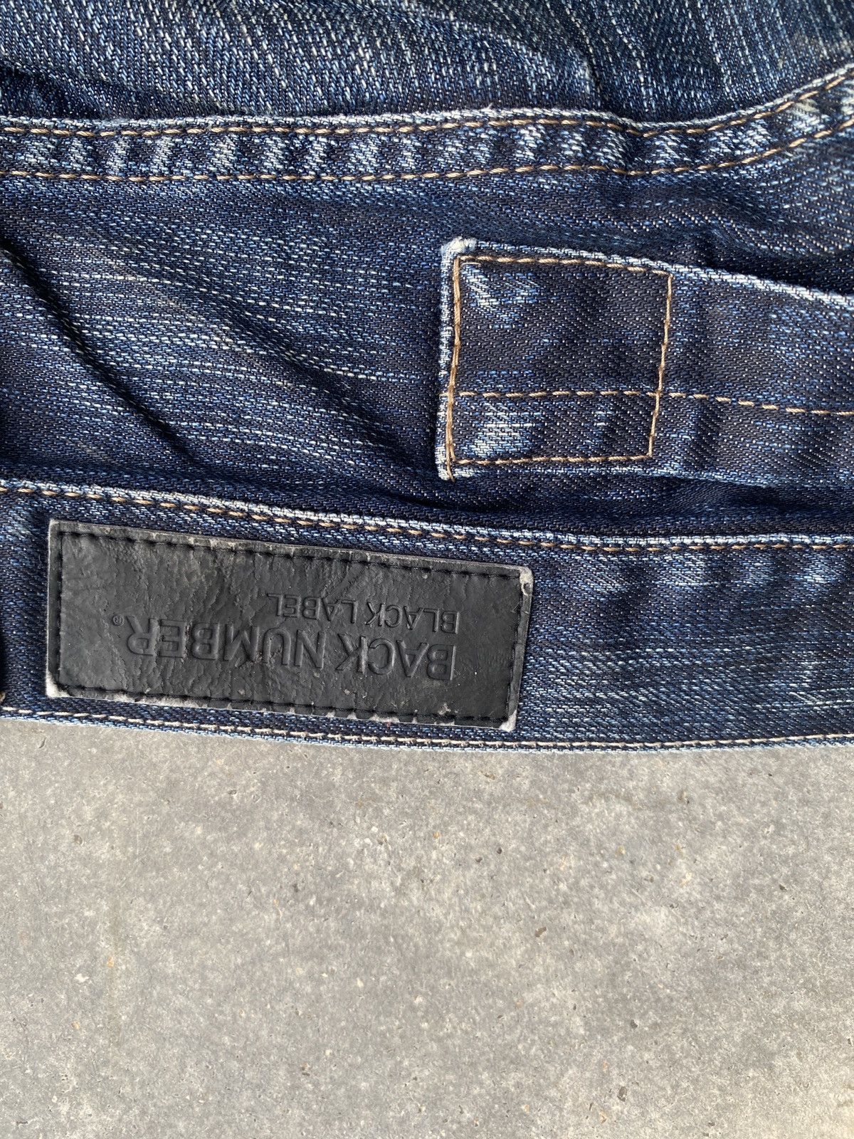If Six Was Nine × Vintage Vintage back number straight cut denim Size US 31 - 5 Thumbnail