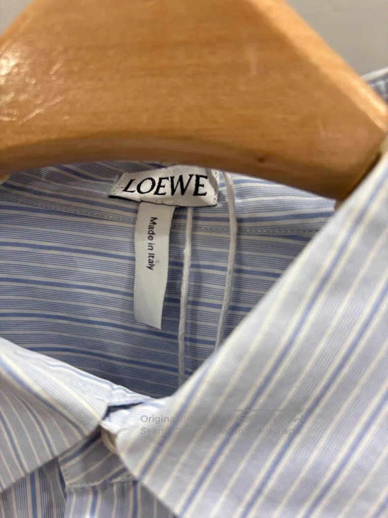 Loewe Loewe Striped polo neck shirt with embroidered logo on the Size S / US 4 / IT 40 - 4 Thumbnail