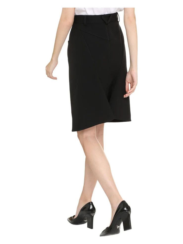 Bottega Veneta o1y0725 Midi Skirt in Black Size 27" / US 4 / IT 40 - 4 Thumbnail