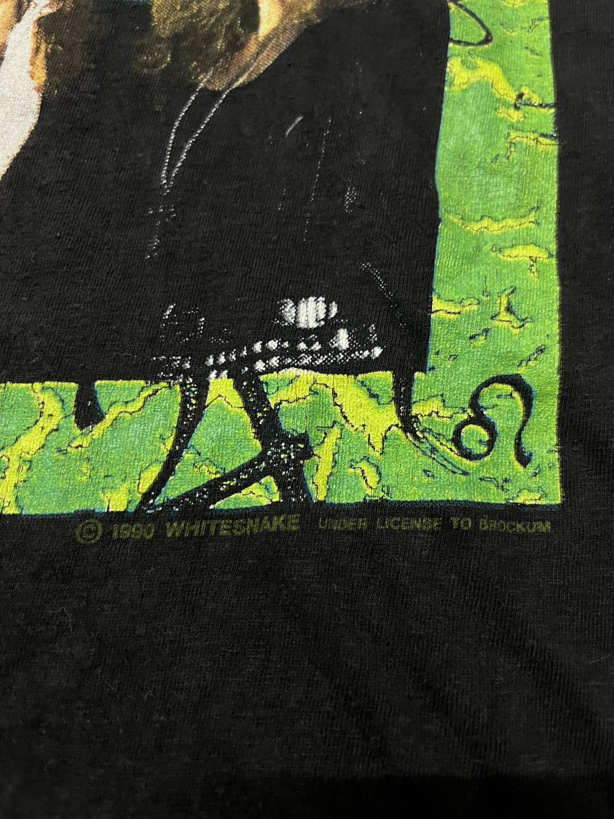 Band Tees Vintage 90s band white snake t-shirt Size US L / EU 52-54 / 3 - 4 Thumbnail