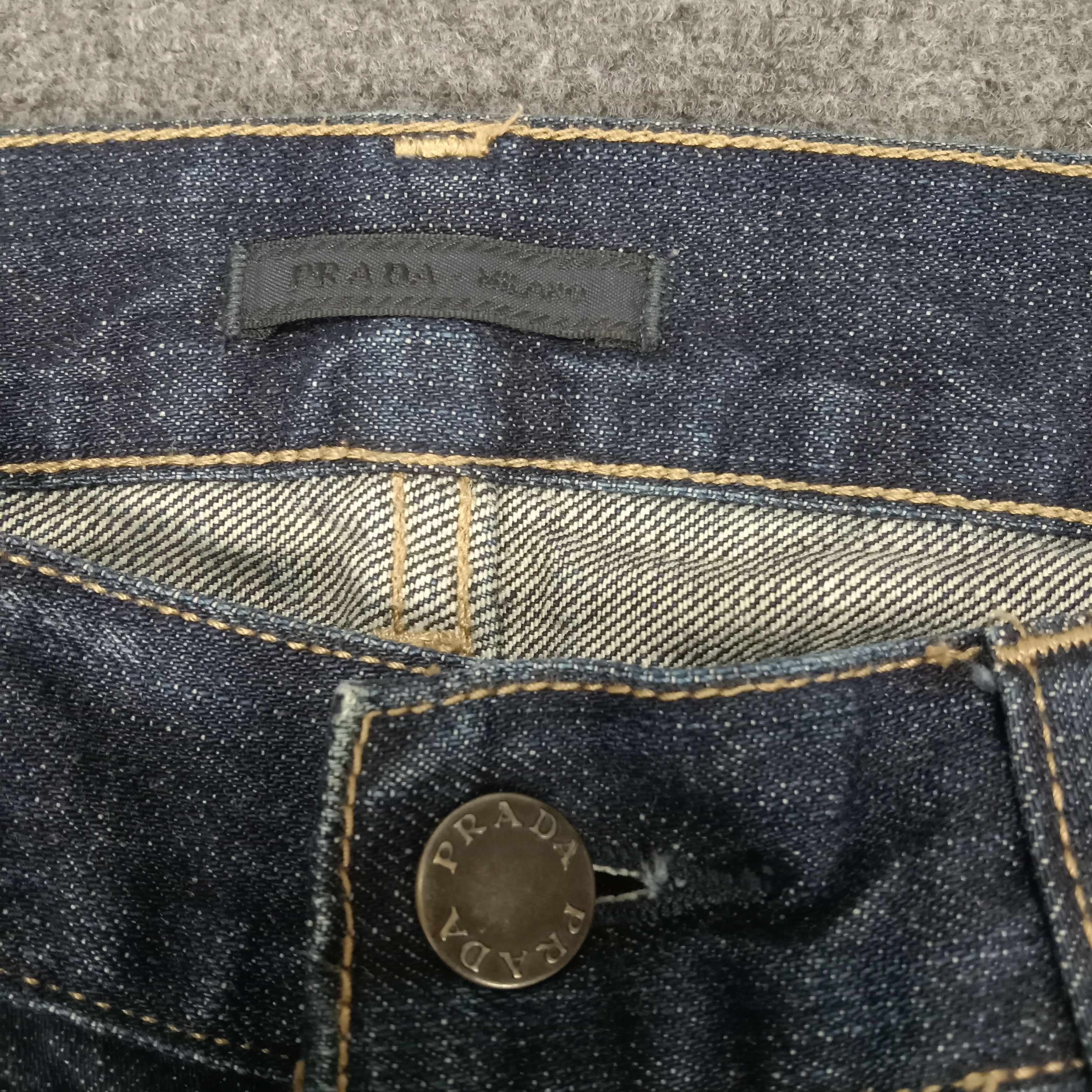 Prada PRADA Italian Luxury Brand Designer Denim Jeans Size US 33 - 5 Thumbnail