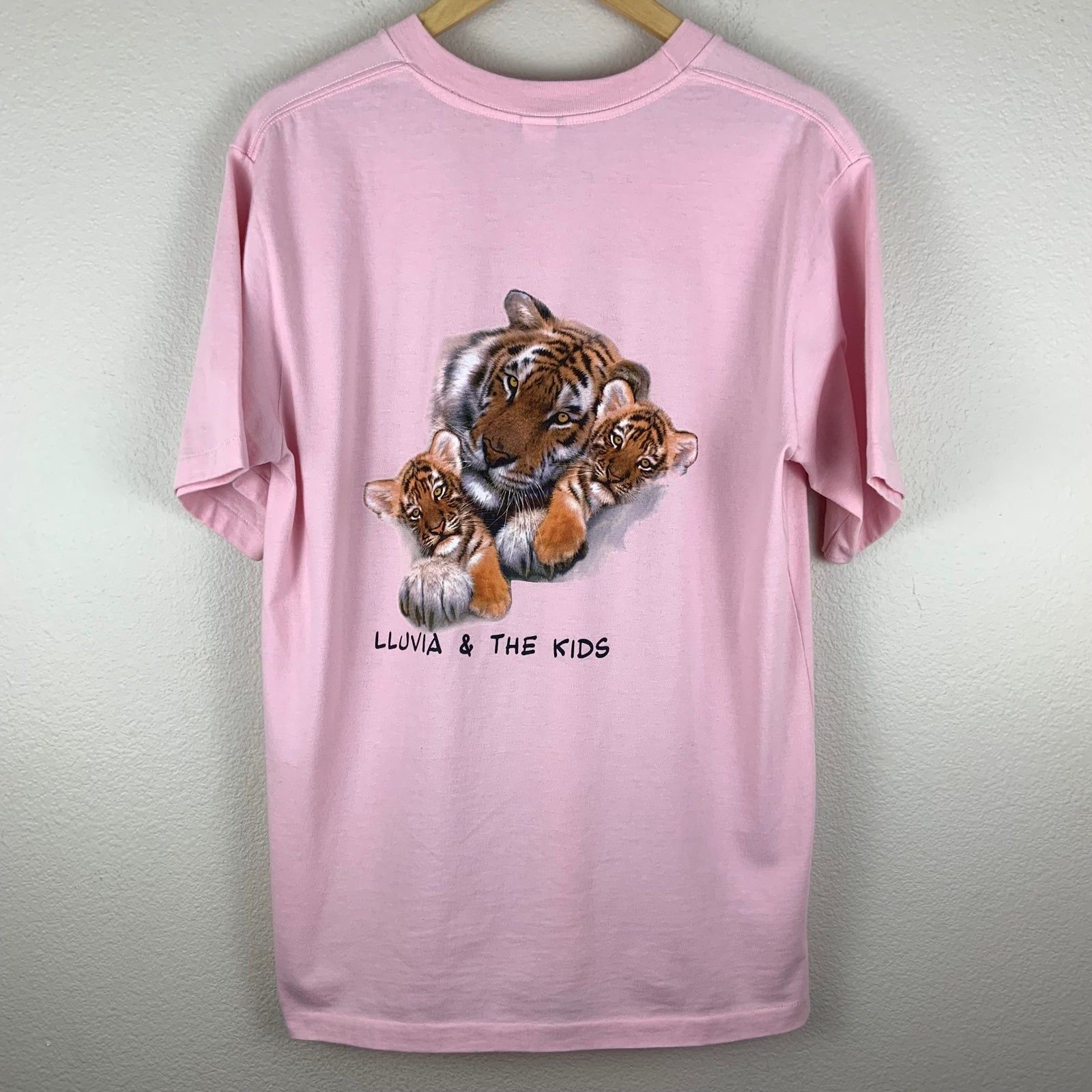 Vintage Vintage LLuvia And The Kids Tiger T-Shirt Size US M / EU 48-50 / 2 - 1 Thumbnail