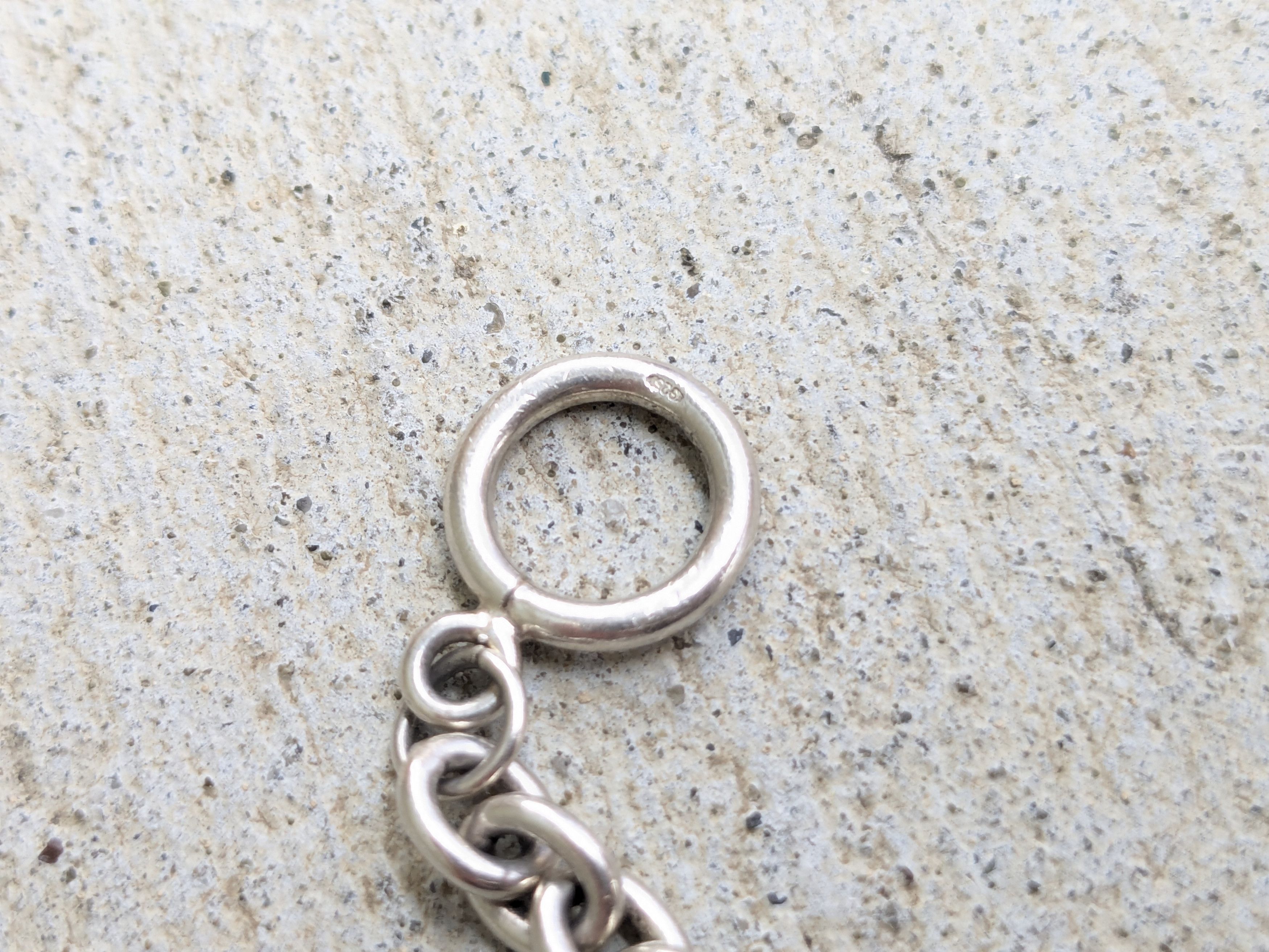 Jewelry Vintage Sterling Silver Bracelet Round Rolo Chain 7.5" Y2K Size ONE SIZE - 9 Thumbnail