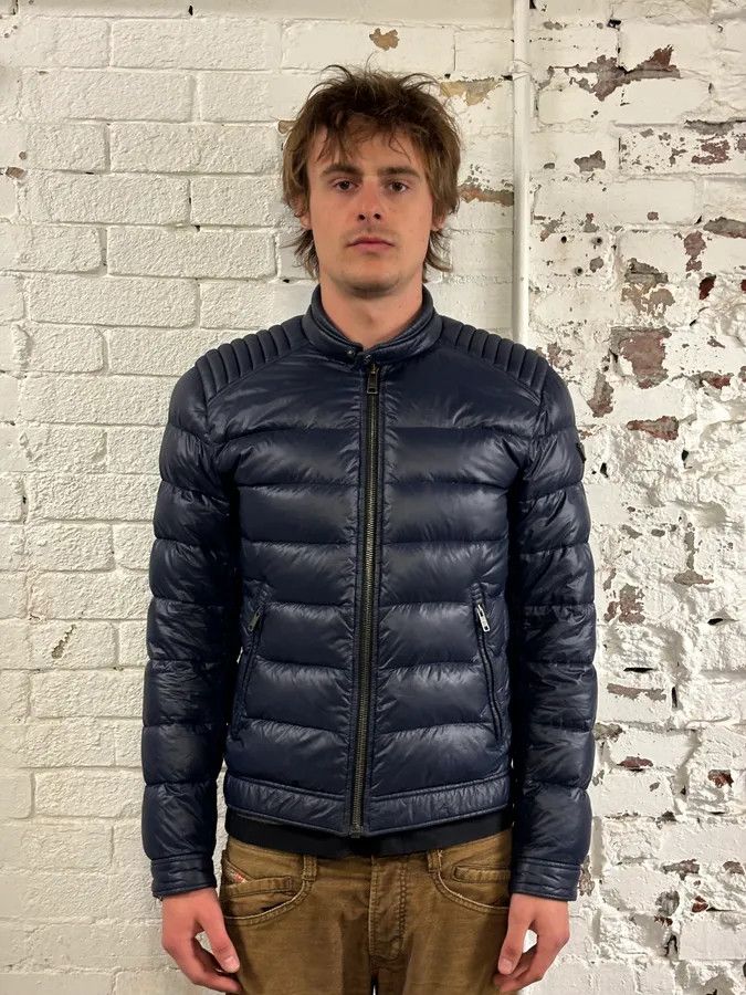 Prada AW2014 Prada Navy Nylon Quilted Puffer Jacket Size US M / EU 48-50 / 2 - 2 Thumbnail