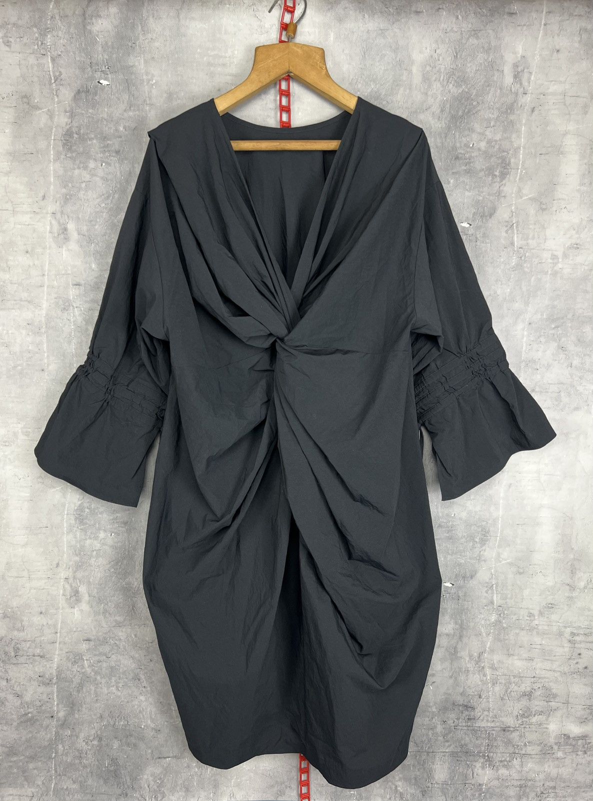 Japanese Brand Muller of Yoshiokudo Japan Black Nylon dress Size 38 Size XS / US 0-2 / IT 36-38 - 2 Thumbnail