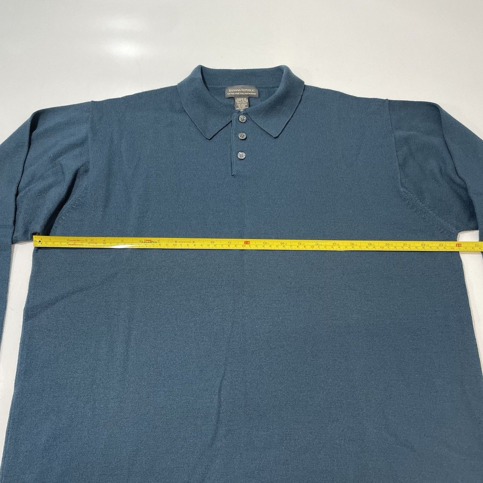 Banana Republic Banana Republic Polo Sweater Mens XL Gray Collar Cotton Size US XL / EU 56 / 4 - 5 Thumbnail