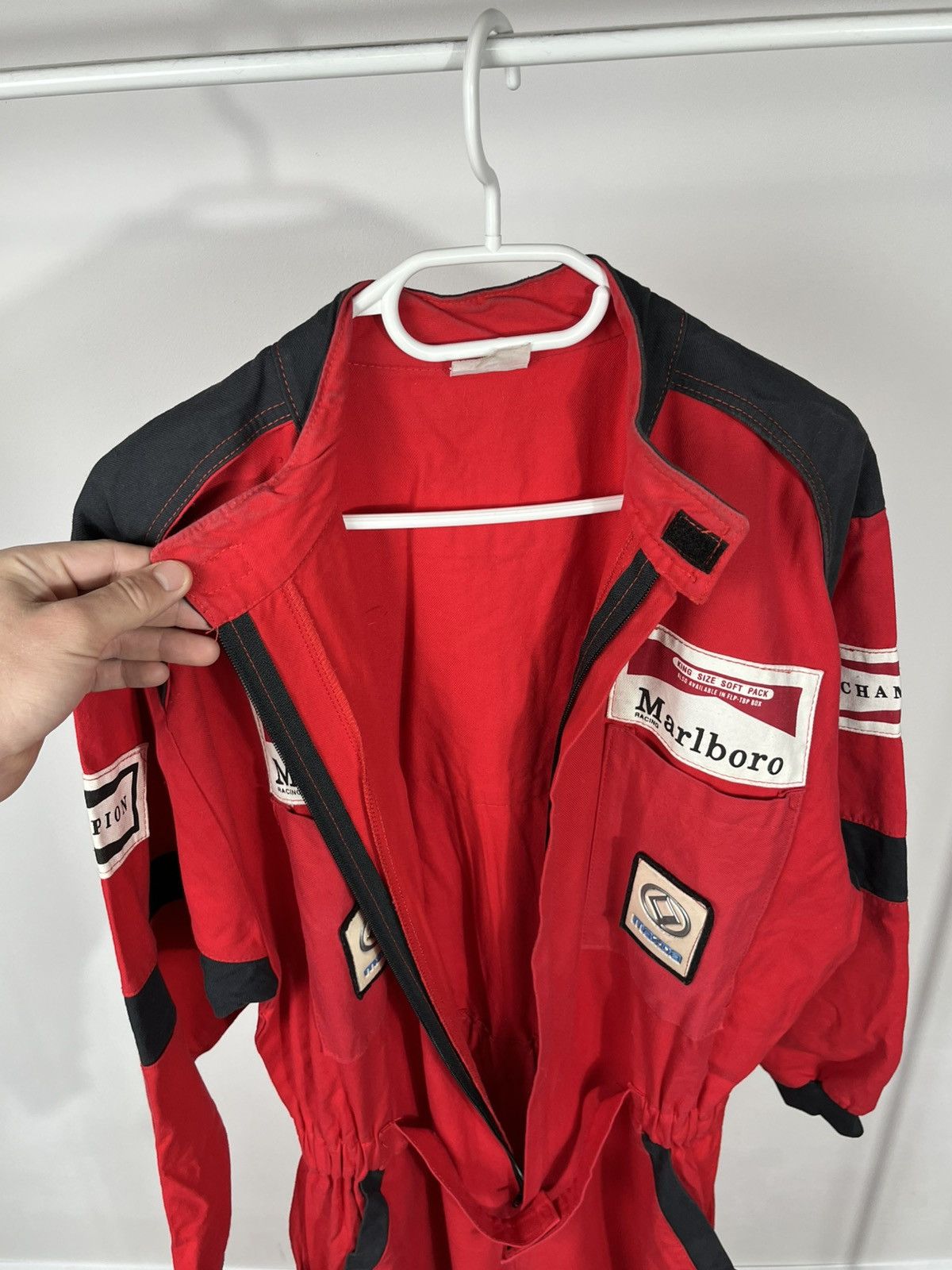 Marlboro Vintage Marlboro Racing Suit Coveralls Red Mazda Workwear Size US L / EU 52-54 / 3 - 15 Thumbnail