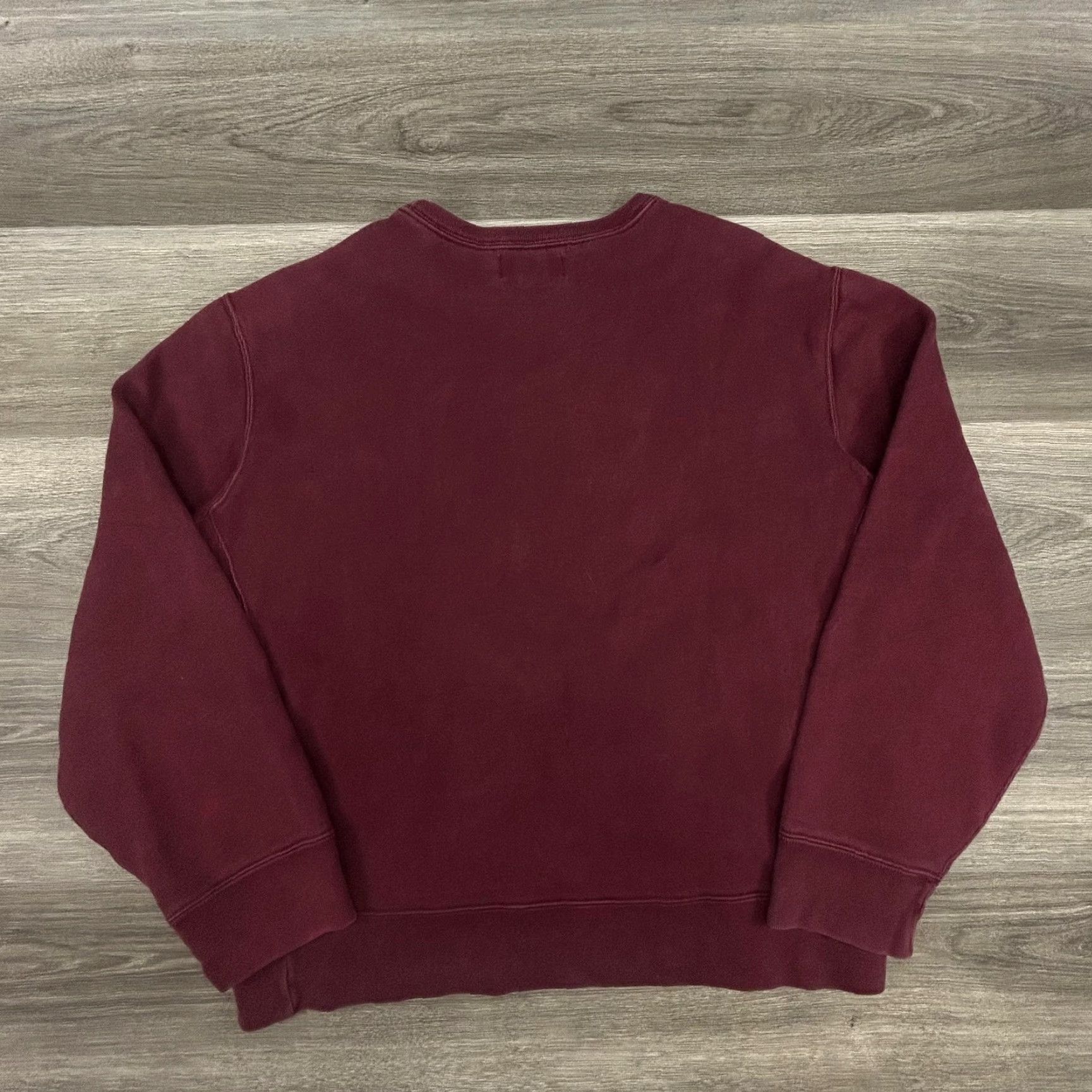 Polo Ralph Lauren VINTAGE Polo Ralph Lauren Sweatshirt Men XL Red Burgundy Heavyweight Logo Pony Size US XL / EU 56 / 4 - 3 Thumbnail