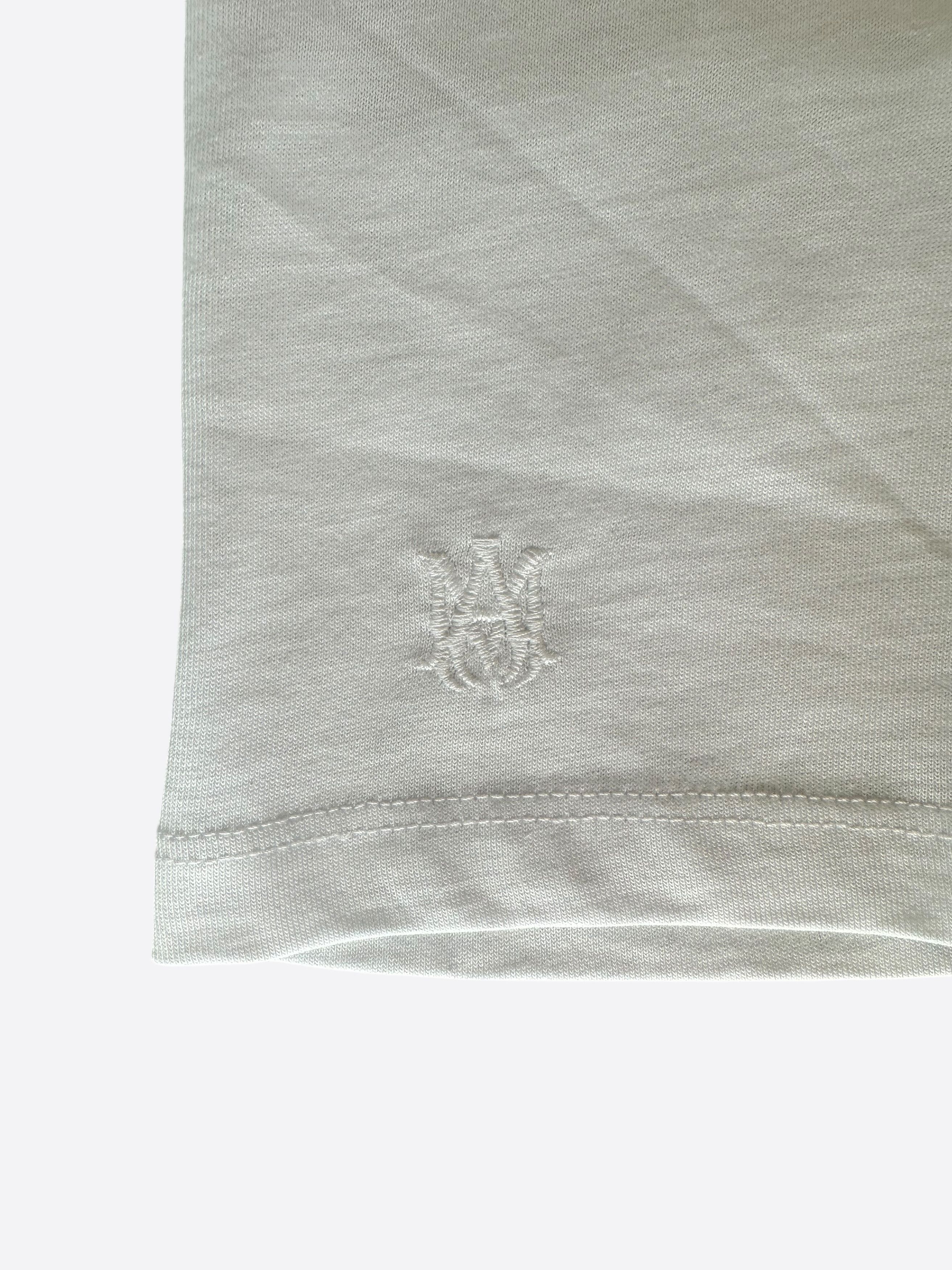 Amiri Amiri White Mini MA Logo Embroidered T-Shirt Size US XXL / EU 58 / 5 - 3 Thumbnail