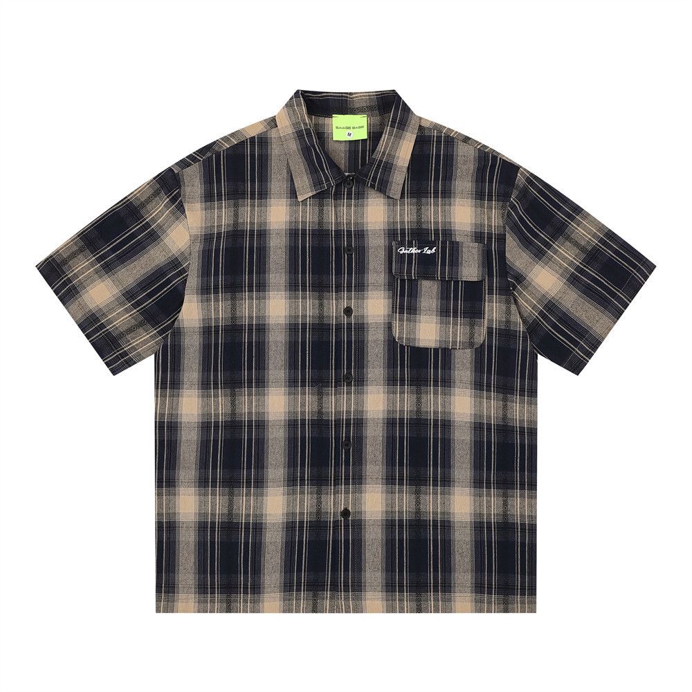 Japanese Brand American-style plaid shirt with letter embroidery Size US M / EU 48-50 / 2 - 1 Thumbnail