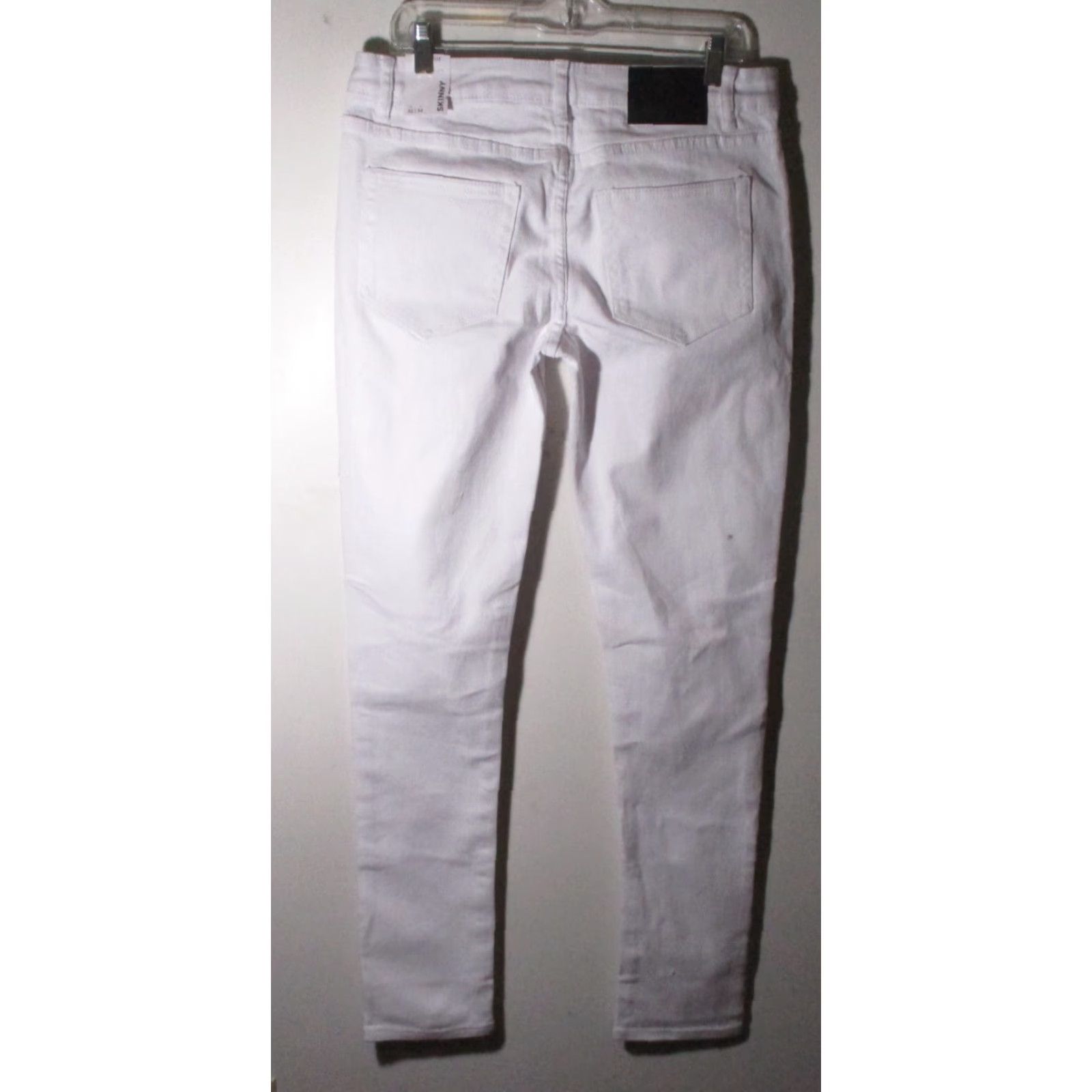 Vintage RUE 21 Skinny Denim Jeans Men's 32X34 White NWT Size US 30 / EU 46 - 3 Thumbnail