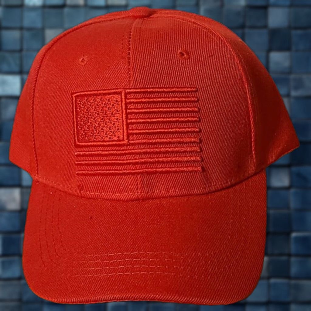 Vintage VINTAGE Tem American Flag USA Patriotic Baseball Cap Men Adjustable Red Size ONE SIZE - 1 Thumbnail