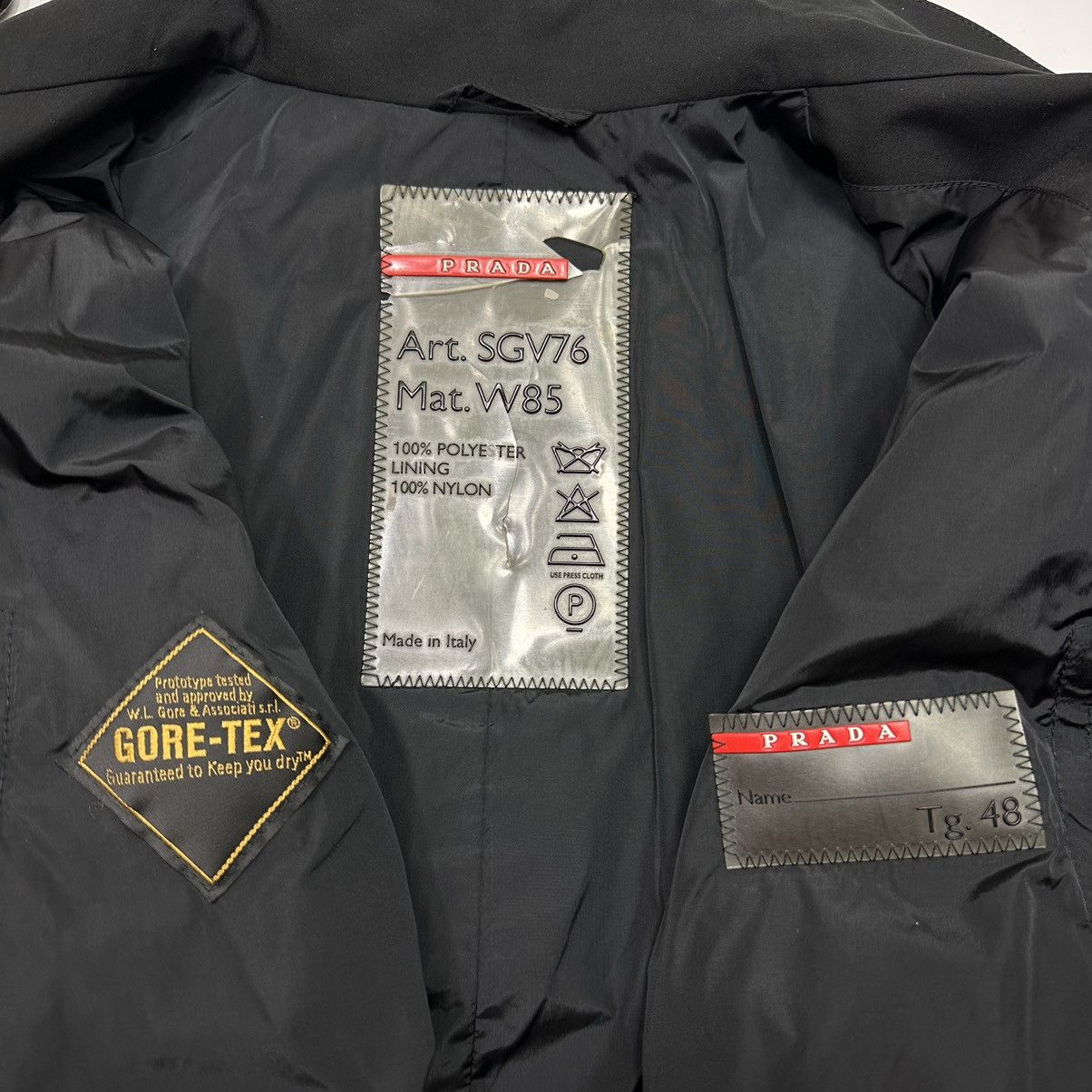 Prada Prada Sport FW99 Prototype Goretex Mock Neck Jacket IT48 (L) Size US L / EU 52-54 / 3 - 6 Thumbnail