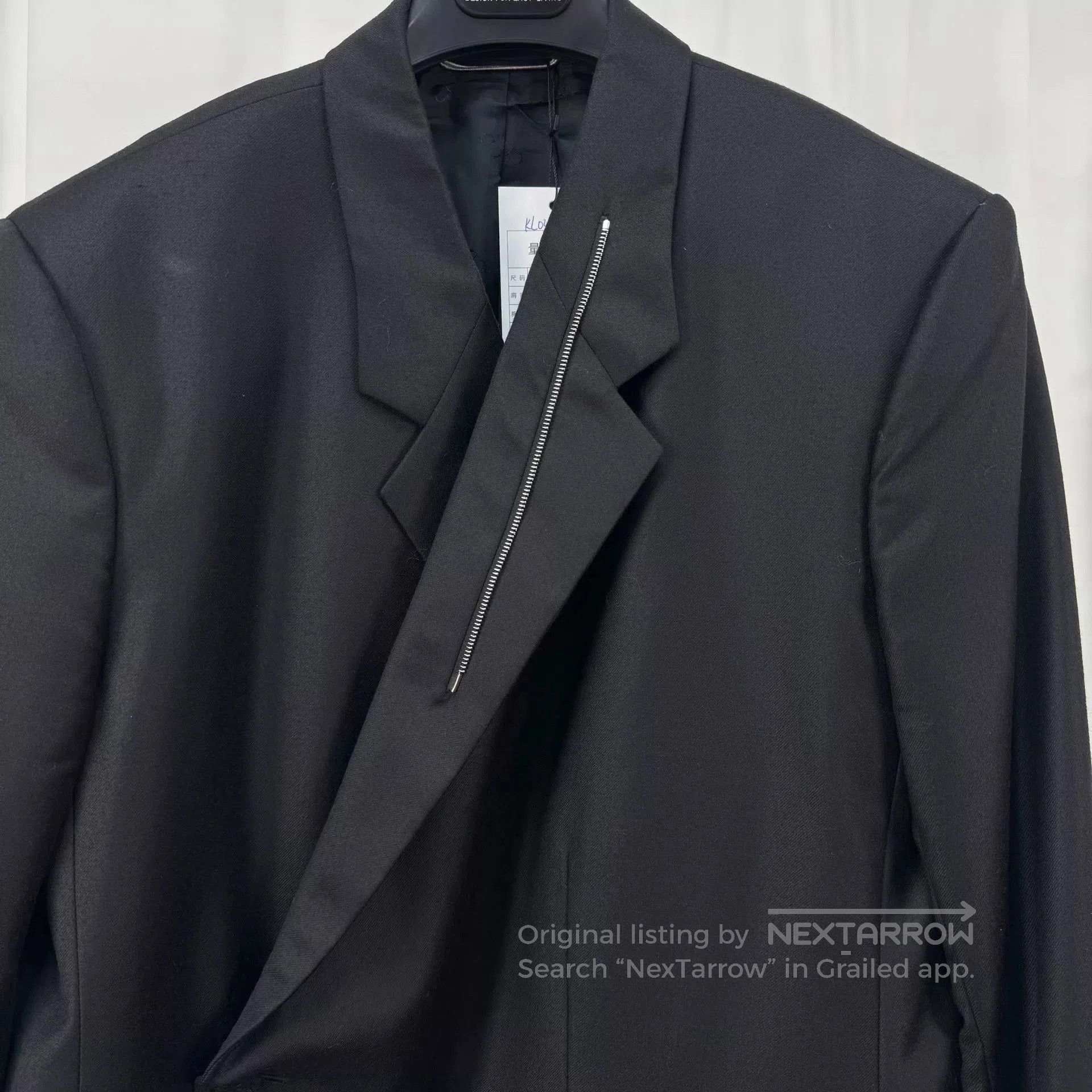 Dior Dior Black Wool Chain Blazer Coat. Size US XXL / EU 58 / 5 - 3 Thumbnail