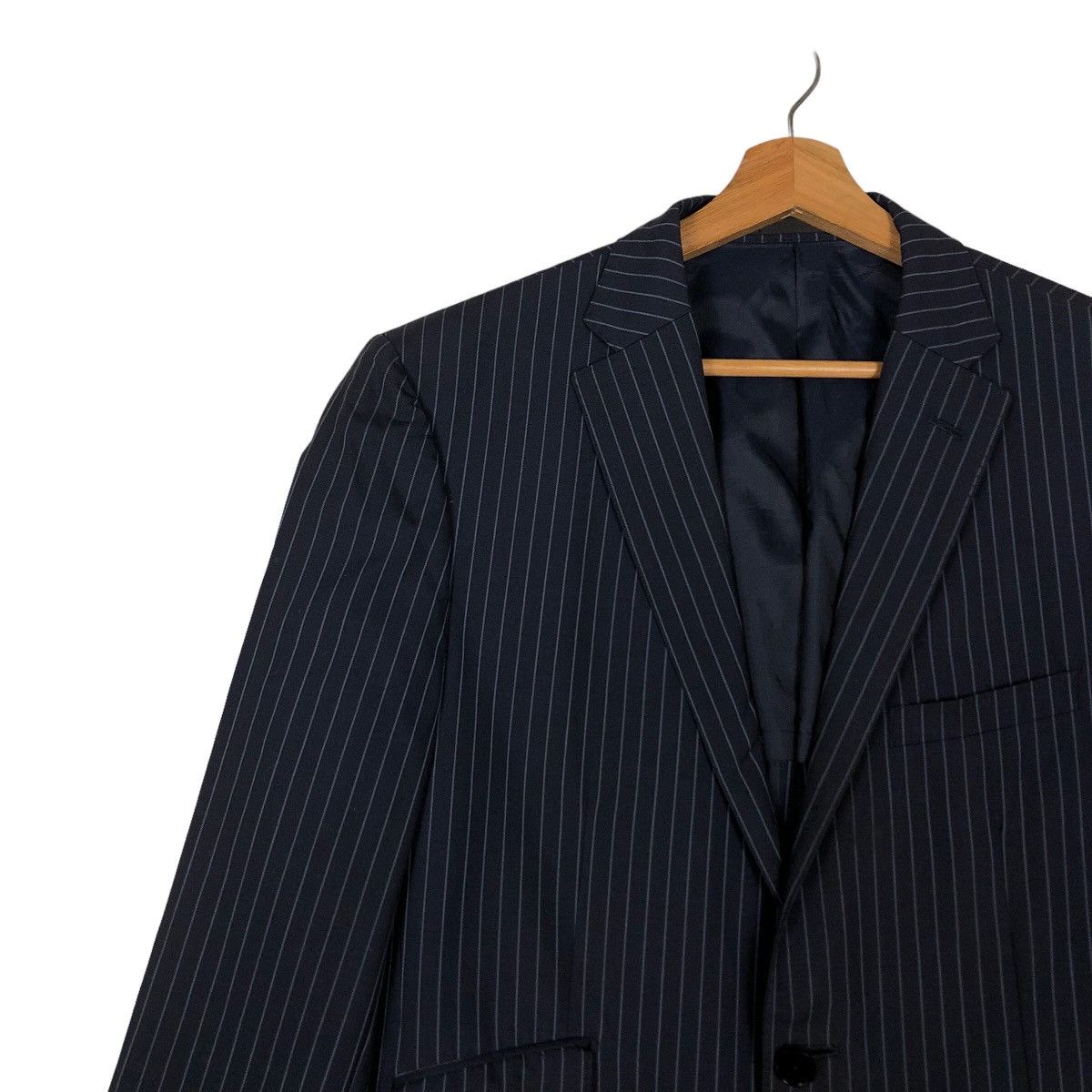 Burberry 🔥Vintage Burberry Black Label Double Breast Striped Jacket Size US M / EU 48-50 / 2 - 6 Thumbnail