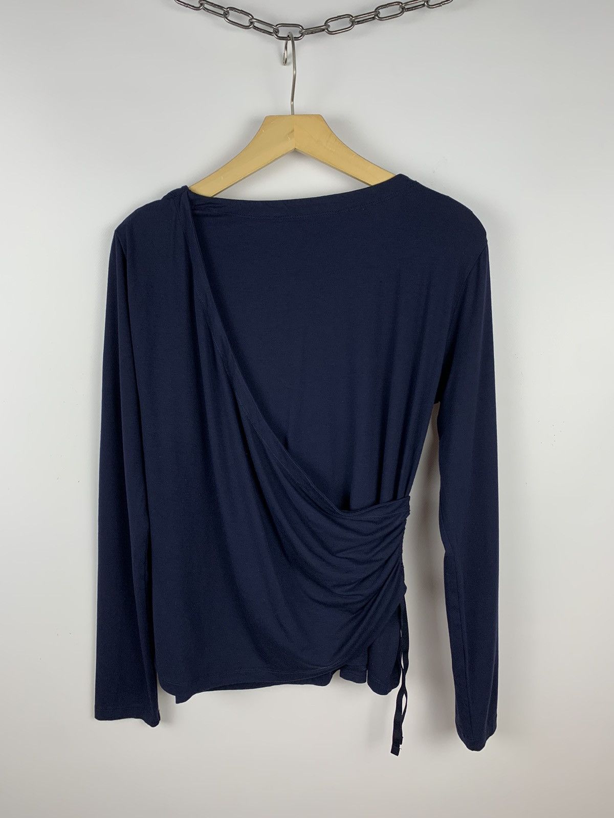 Love Moschino Love Moschino Blouse Top Long Sleeve Wrap Effect Size IT 48 Size XL / US 12-14 / IT 48-50 - 9 Thumbnail