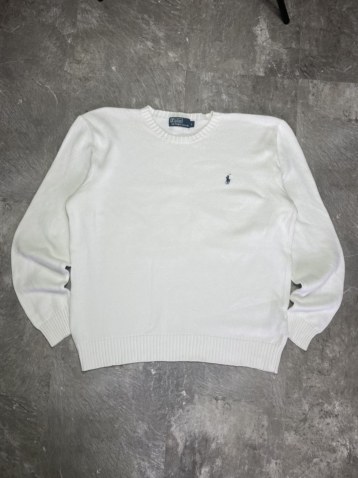 Polo Ralph Lauren Vintage Polo Ralph Lauren Knit Sweater Mini Logo Luxury 90s Size US L / EU 52-54 / 3 - 1 Thumbnail