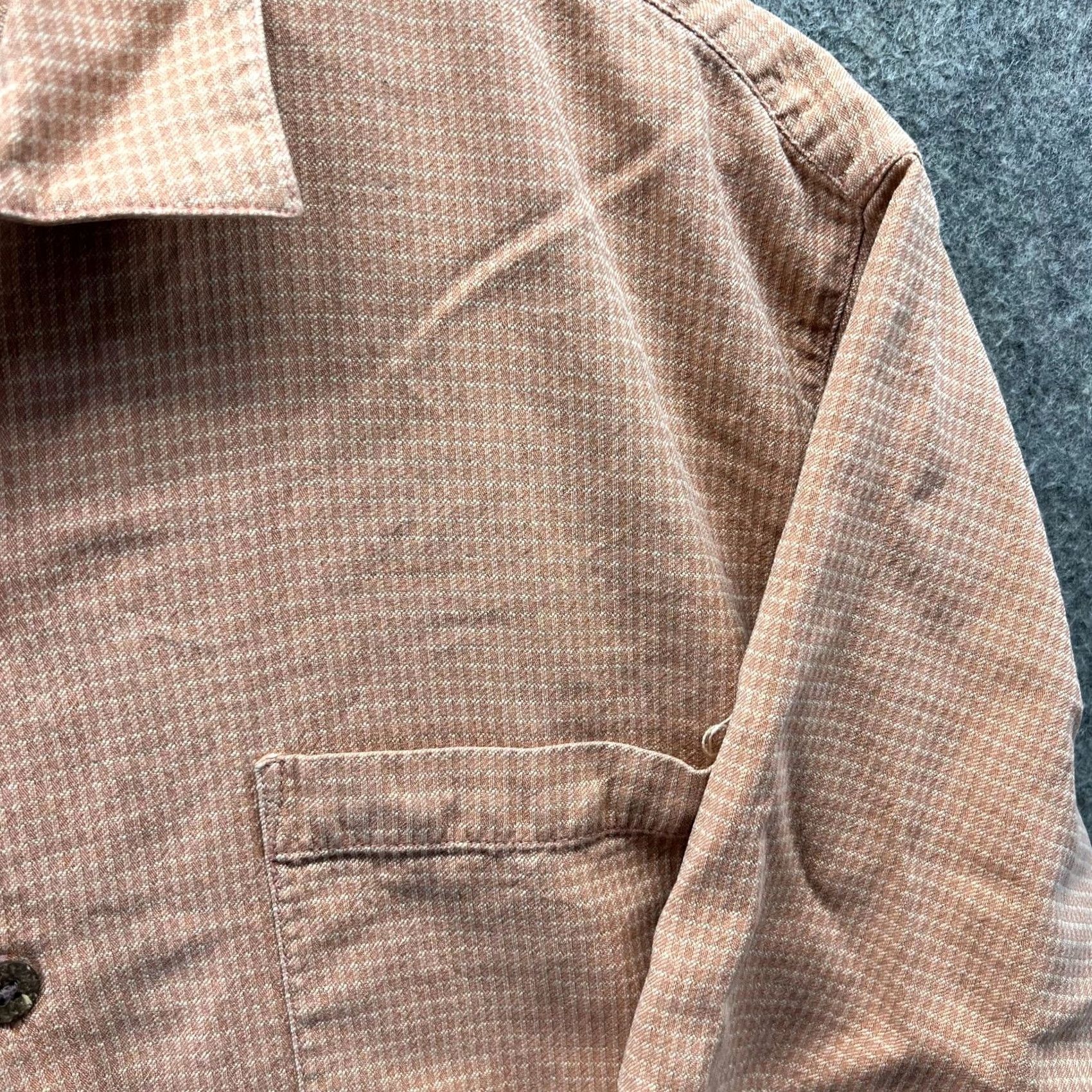 Tommy Bahama Tommy Bahama Shirt Mens Large Orange Button-Down Silk Camp Blank Marlin Pocket Shirt Size US L / EU 52-54 / 3 - 7 Thumbnail