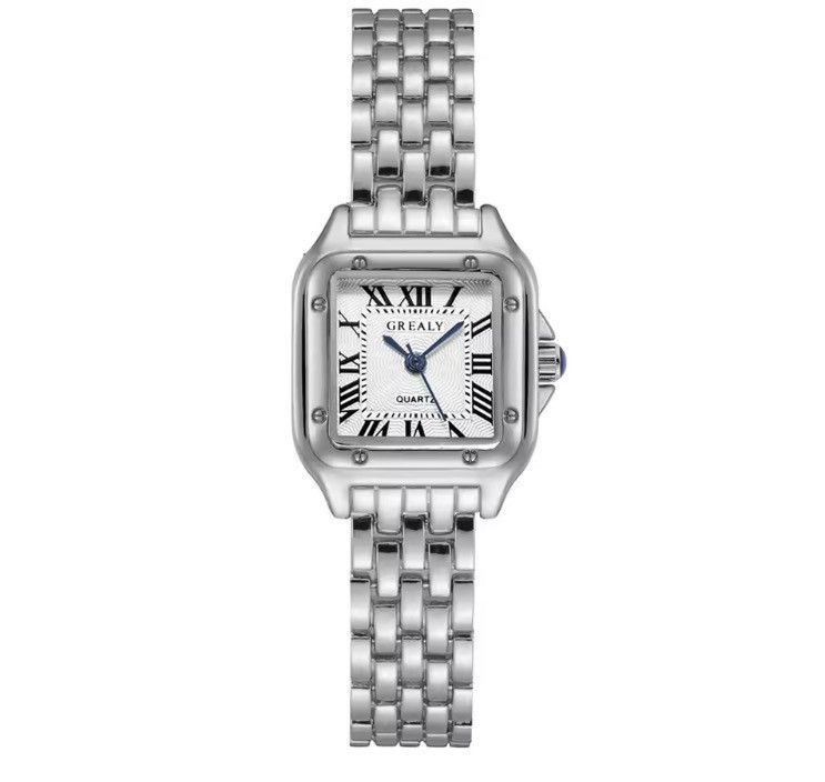 Vintage Vintage 90s black dial luxury style quartz silver watch Size ONE SIZE - 6 Thumbnail