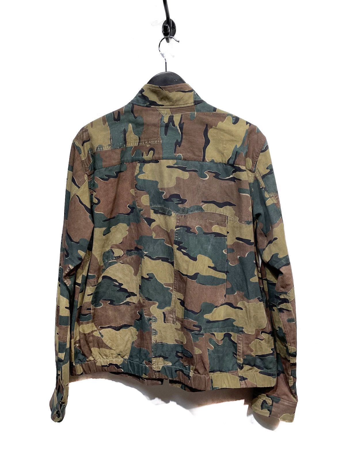 Dries Van Noten Dries Van Noten Green Camouflage Patchwork Bomber Jacket Size US L / EU 52-54 / 3 - 3 Thumbnail
