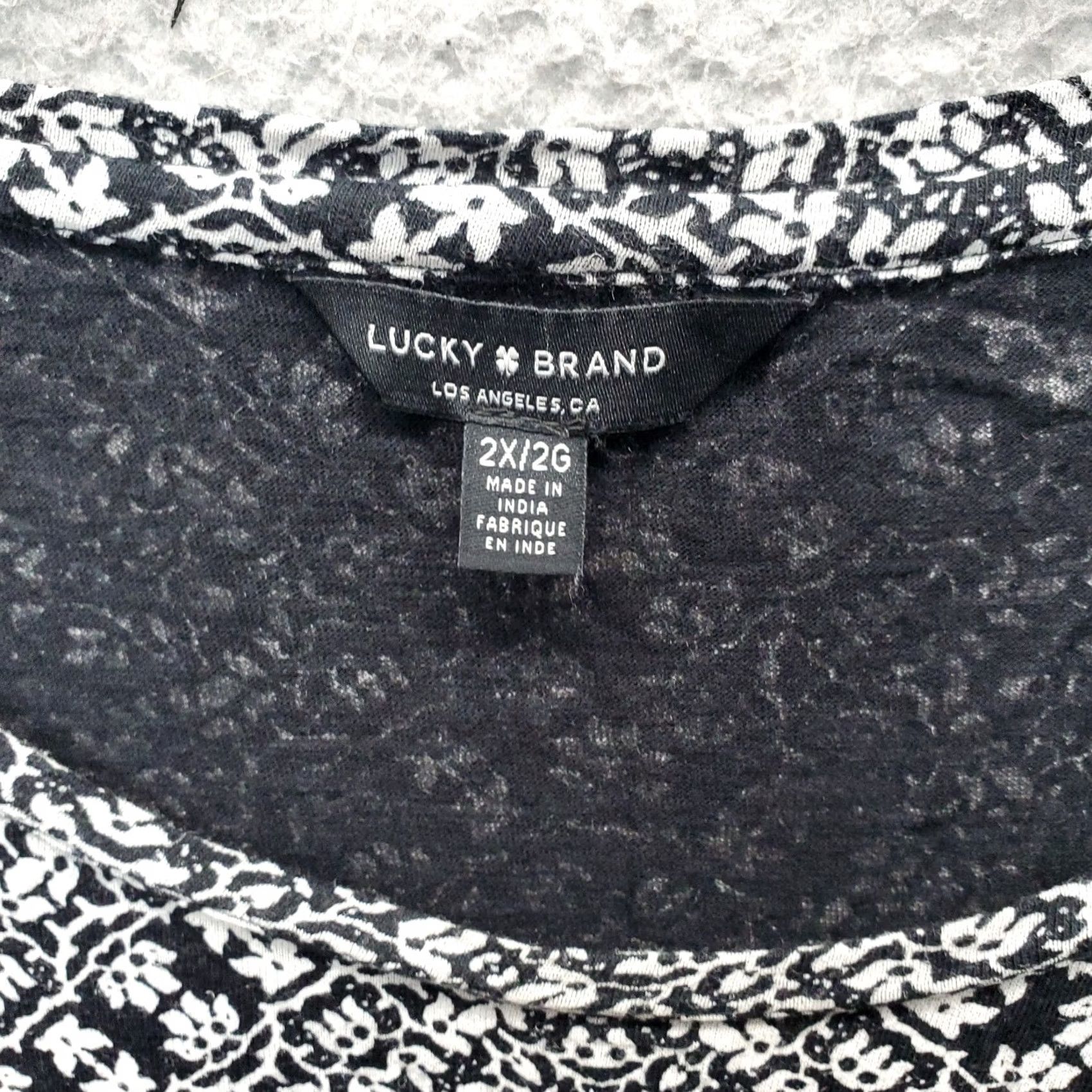 Lucky Brand Lucky Brand Tunic Top Womens 2X Multicolor Paisley Long Sleeve Round Neck Pullover 2XL Women Shirt Blouse Casual Size XXL / US 16-18 / IT 52-54 - 5 Thumbnail