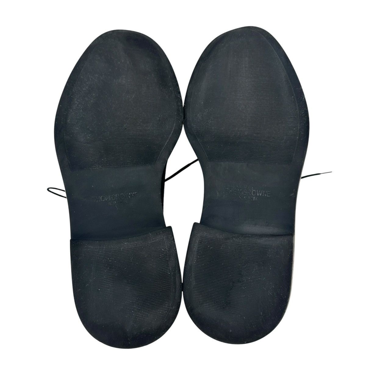 Thom Browne FW14 Black Pebble Grain Leather Brogues Oxford Derby Shoes Size US 8 / EU 41 - 8 Thumbnail