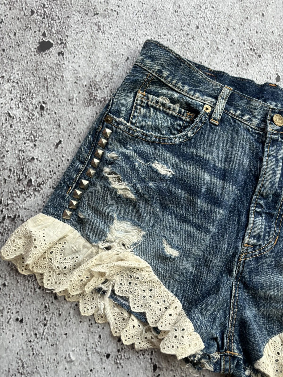 Hysteric Glamour Y2k RNA Studded Women's Short Size 29" - 3 Thumbnail