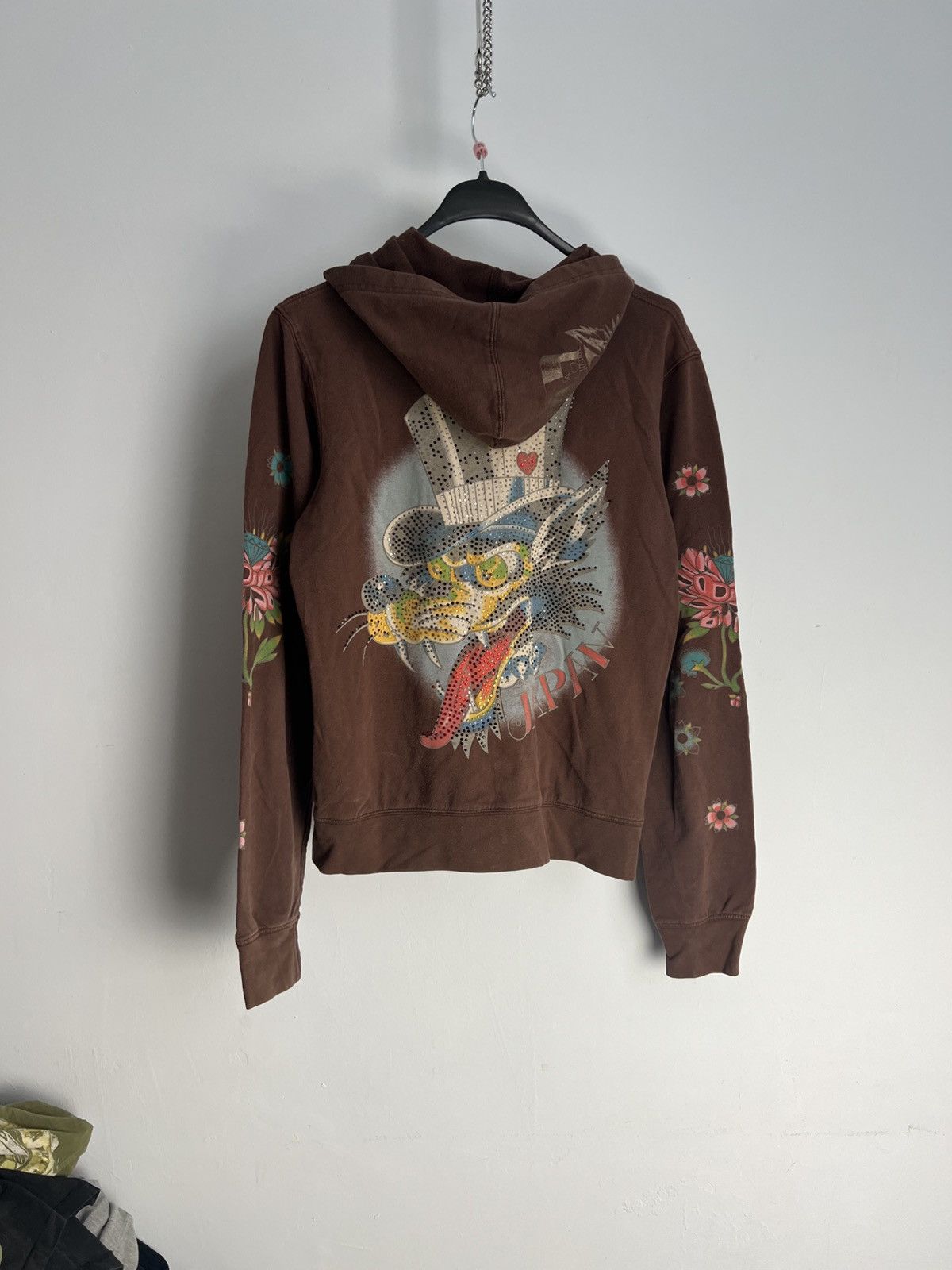 Ed Hardy Vintage y2k ed hardy zip up fur hoodie Size M / US 6-8 / IT 42-44 - 1 Thumbnail