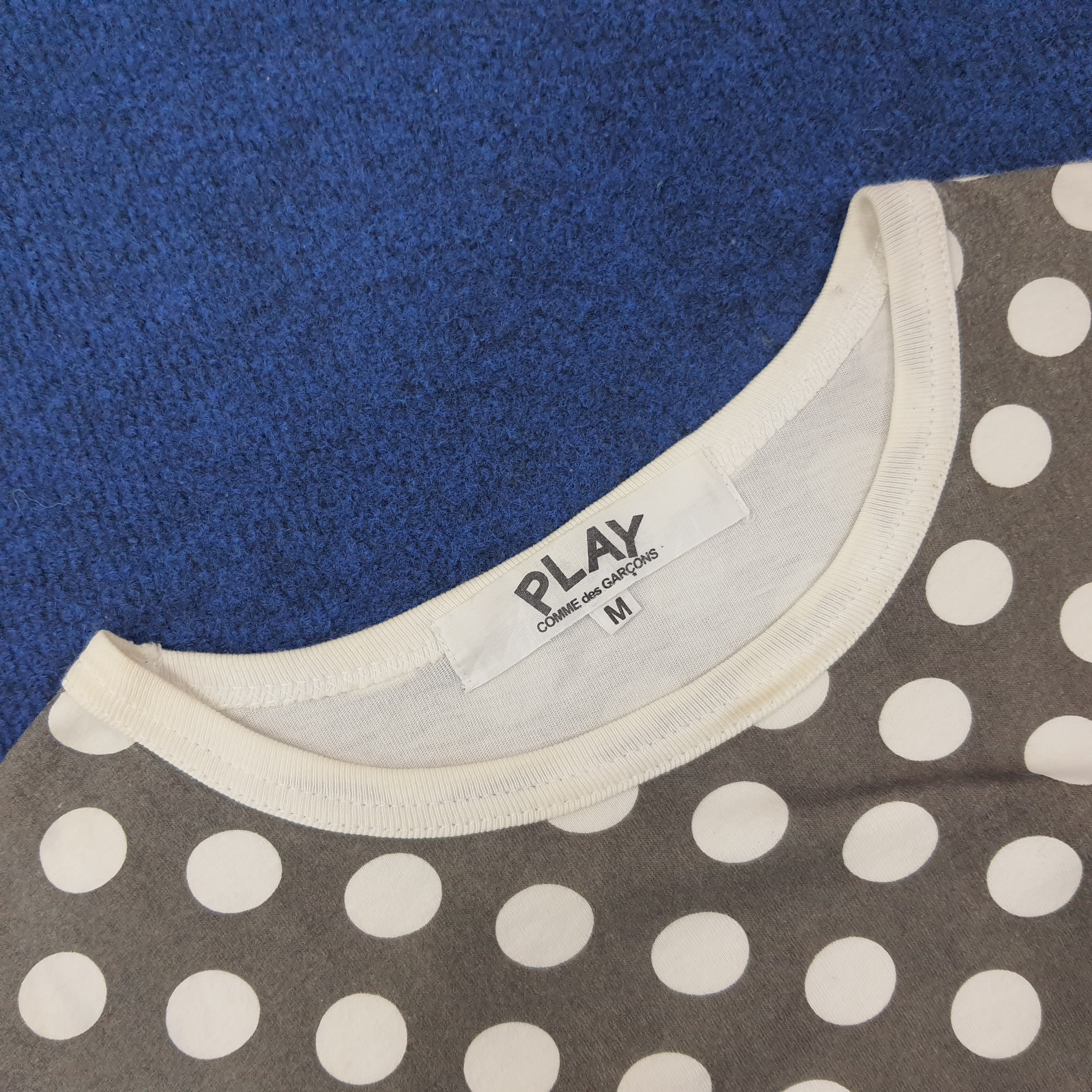 Comme des Garcons PLAY Vintage Comme Des Garcons PLAY Polka Dot Tshirt C249N119 Size US M / EU 48-50 / 2 - 4 Thumbnail