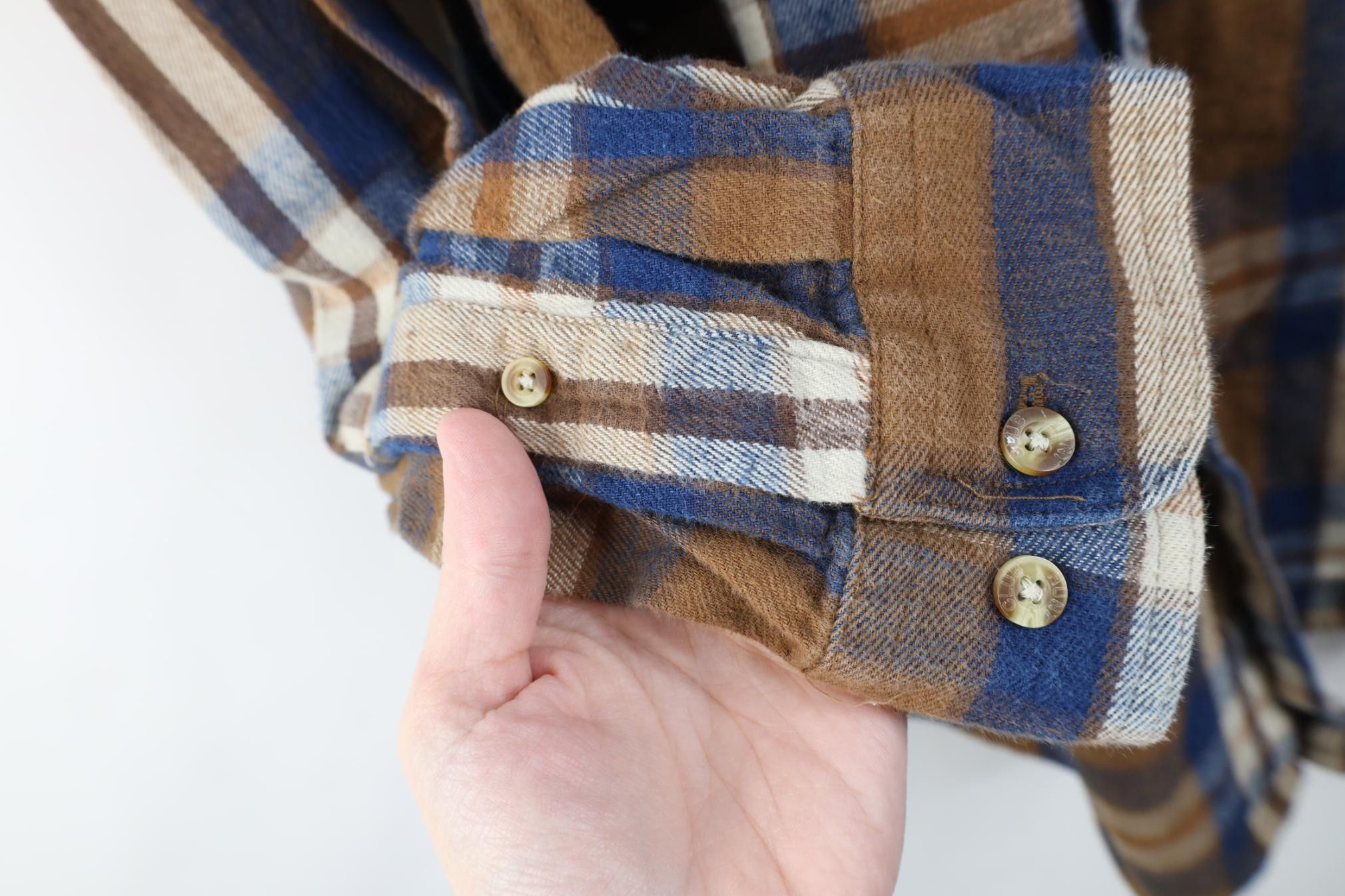 Vintage Vintage 90s Streetwear Flannel Collared Button Shirt Plaid Size US L / EU 52-54 / 3 - 9 Thumbnail