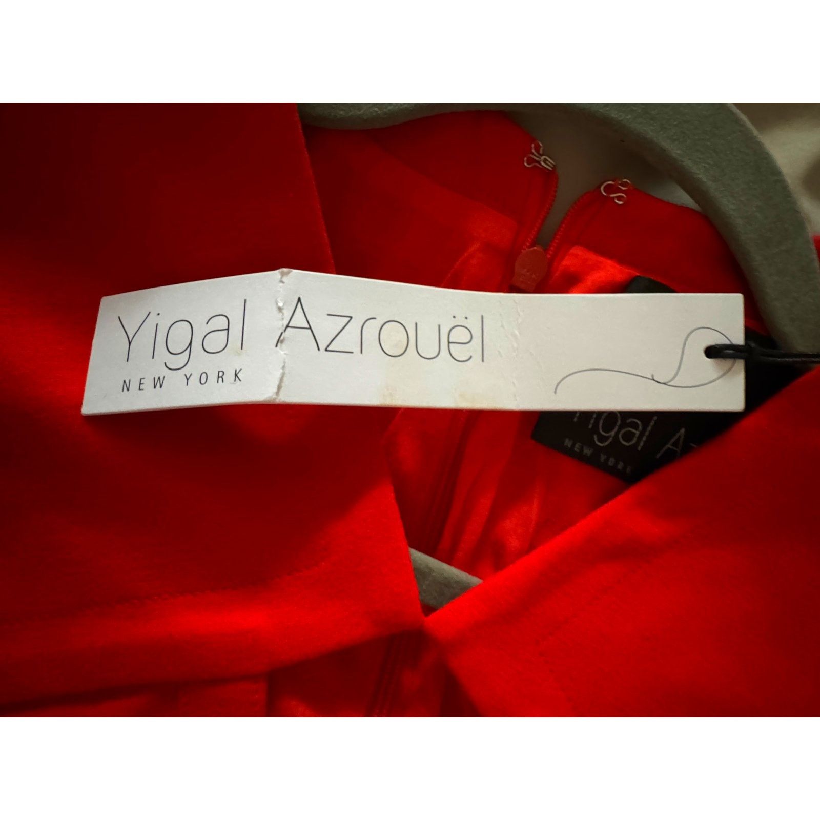 Yigal Azrouel Yigal Azrouël NWT Red Compact Jersey Dress Size M / US 6-8 / IT 42-44 - 8 Thumbnail